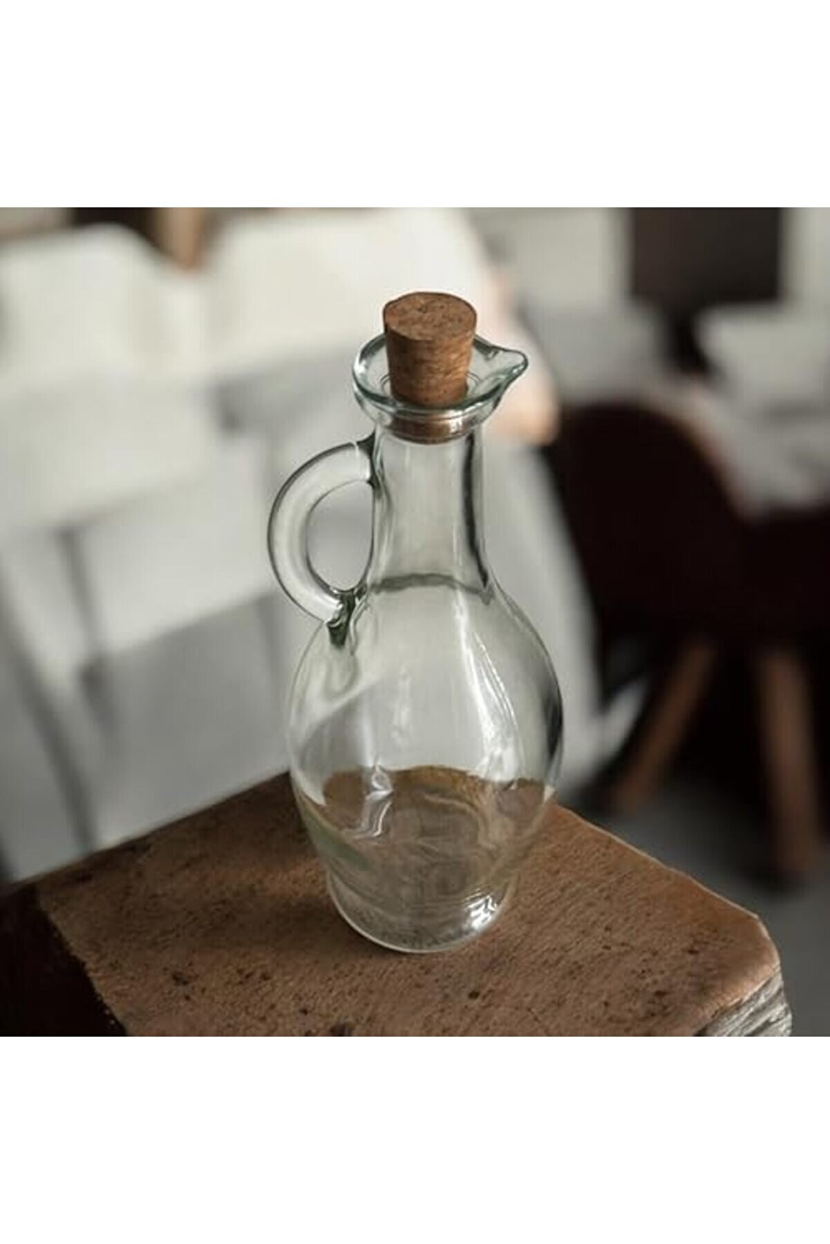 Goldwhi̇rl 500 Ml Cam Yağdanlık & Si̇rkeli̇k – Şık Tasarım, Tutma Sapı Ve Mantar Kapak, Yağ Ve Si̇rke Su