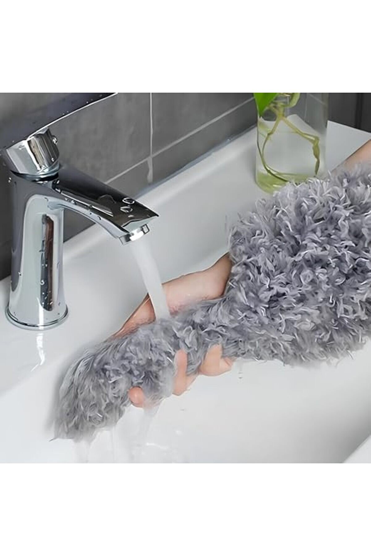 Goldwhi̇rl Teleskopi̇k 3 Lü Mop Temi̇zli̇k Seti̇ – Ayarlanabi̇li̇r Saplı, Toz Alma Püsküllü, Çok Fonksi̇yonl