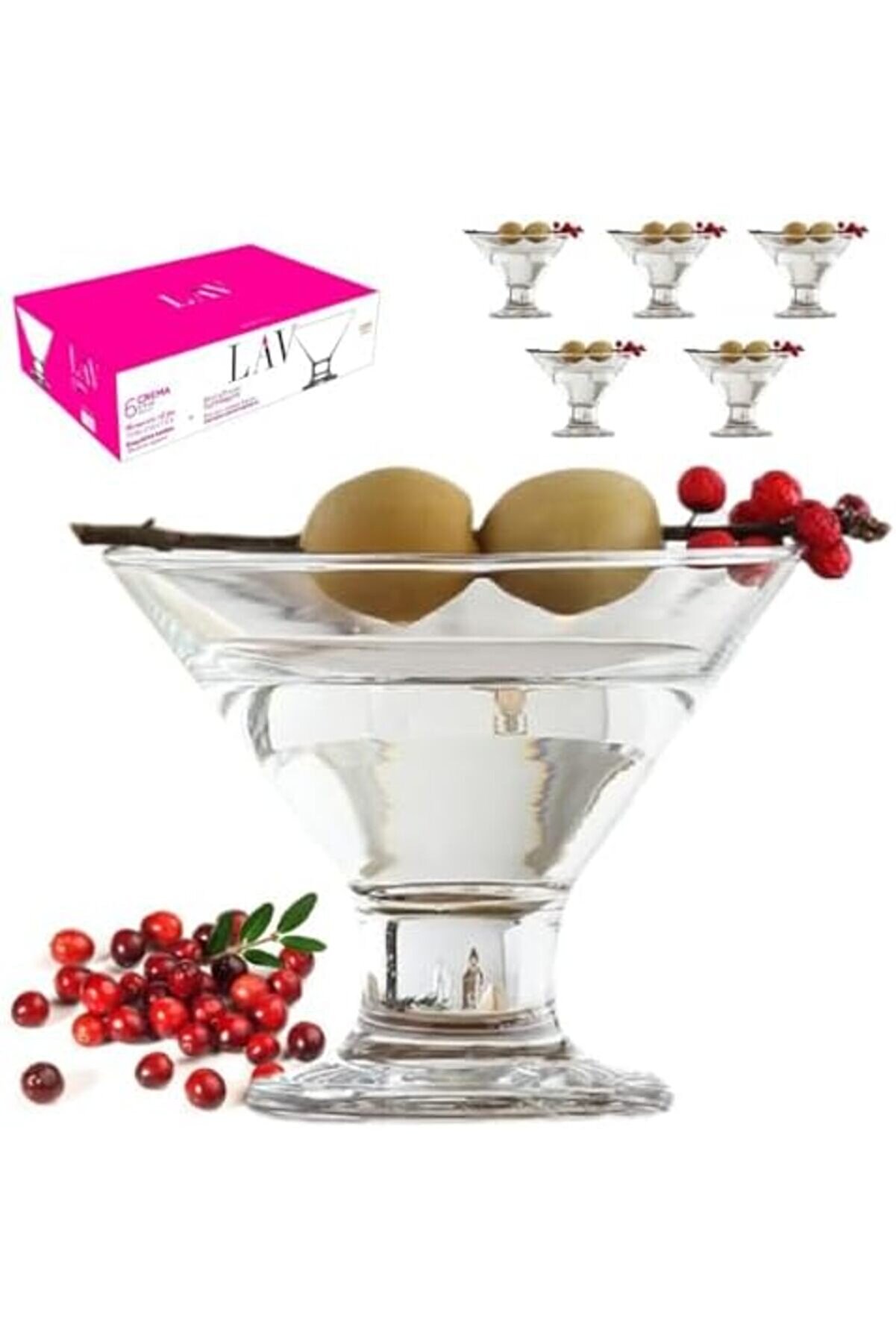 Shopverse Crema 6 Lı Dondurmalık-Tatlı Servi̇si̇, Crema, 62467165 Cc, Şeffaf Trendfli̇ck 1014773