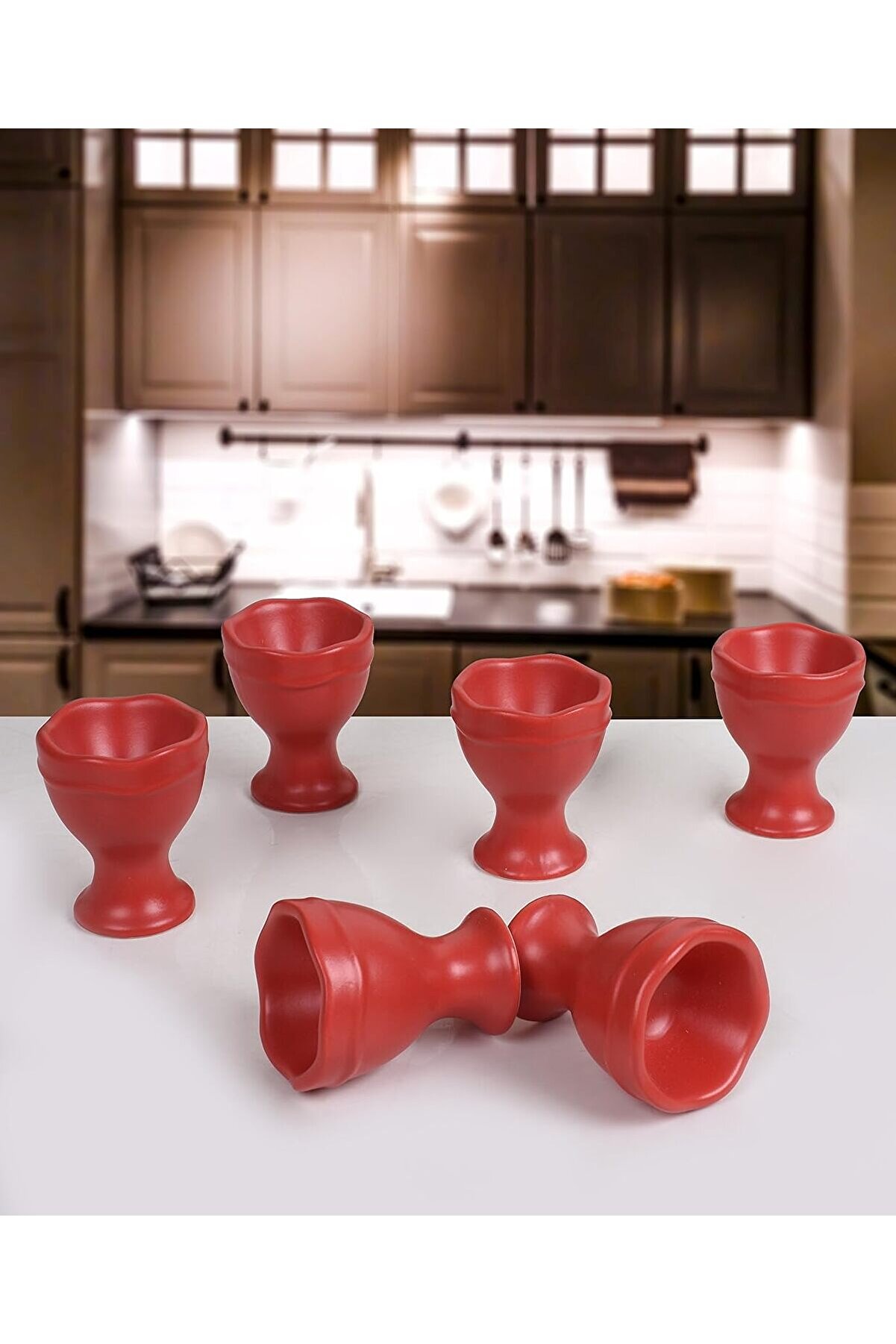 STOREMAX shopverse Juliet Yumurtalık, Mat Kırmızı, 7 Cm, 6 Adet trendflick 1014773