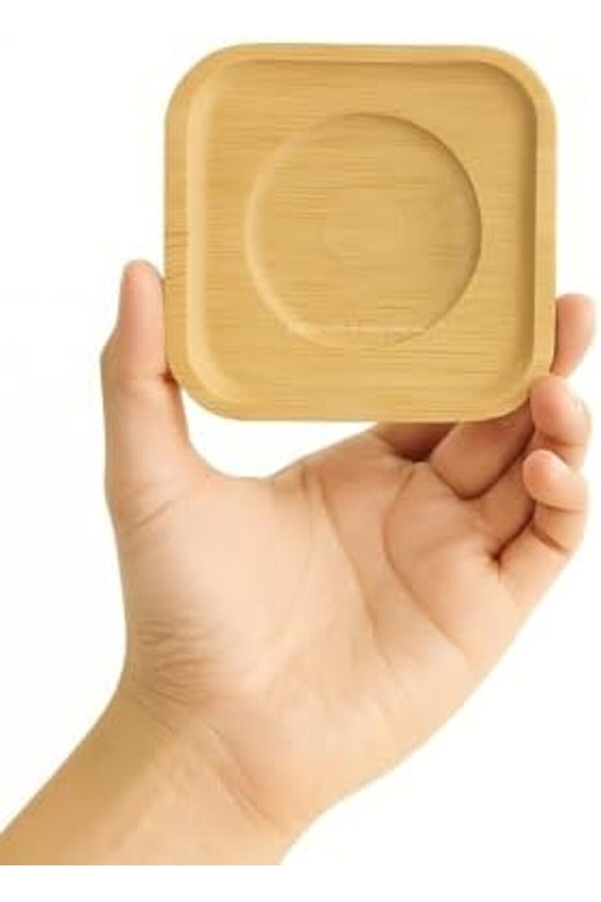 6 Adet Bambu Çay Tabağı, Yuvarlak Altlık Model, Fi̇ncan Ve Kupa Altlığı, Şık Ve Dayanıklı Tasarım (Ka