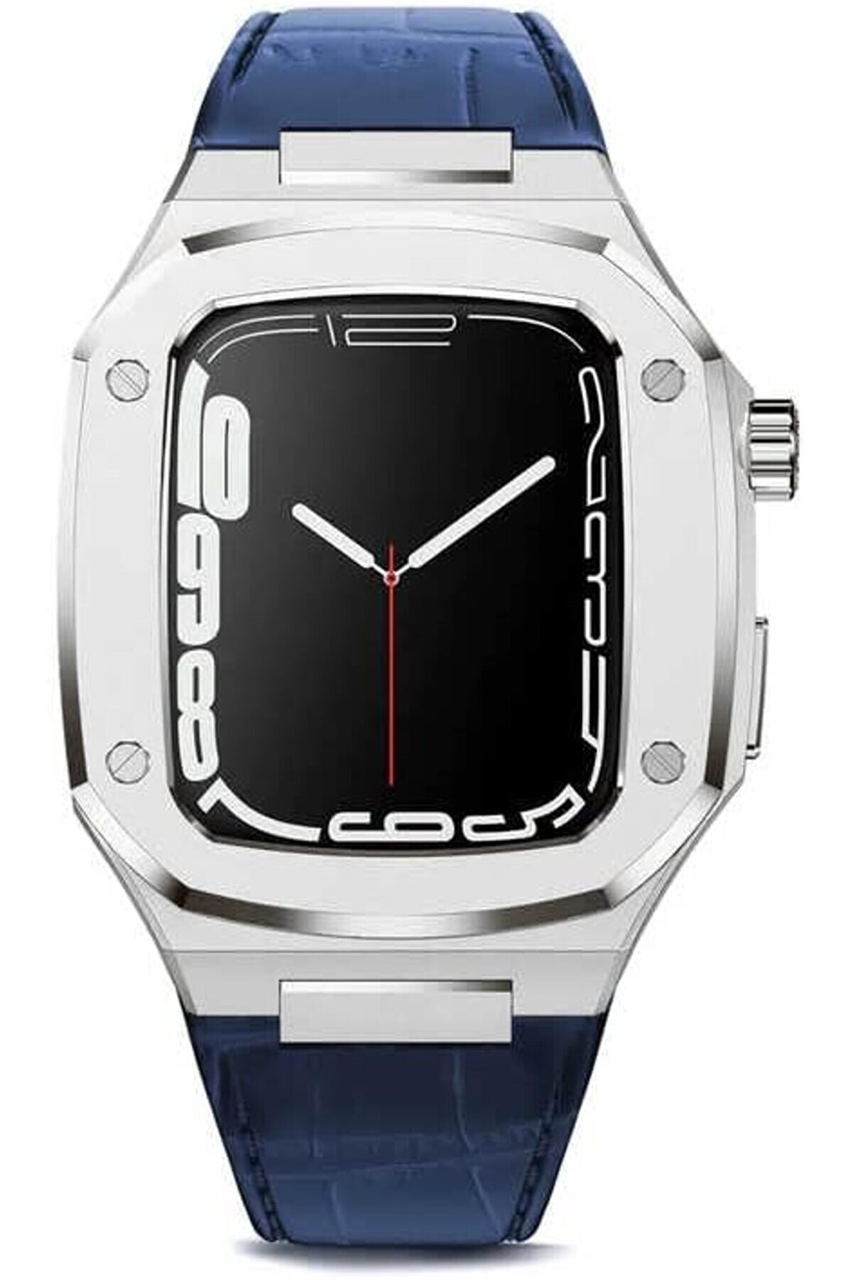 STOREMAX shopverse İle Uyumlu 44mm KRD-67 Kordon Lacivert-Gümüş trendflick 1014773