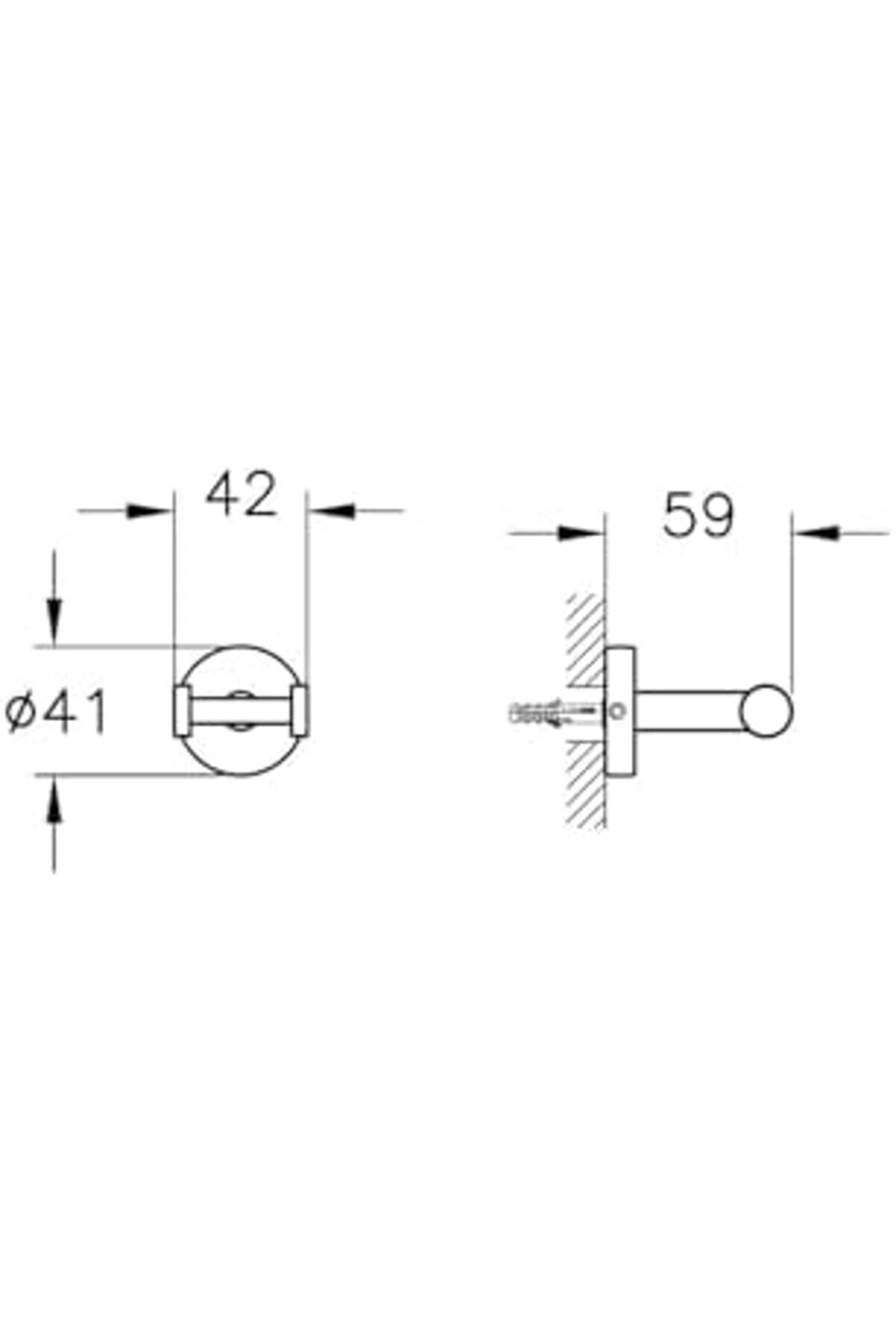 Shopverse Base 200 A44102 İki̇li̇ Askı, Krom Trendfli̇ck 1014773
