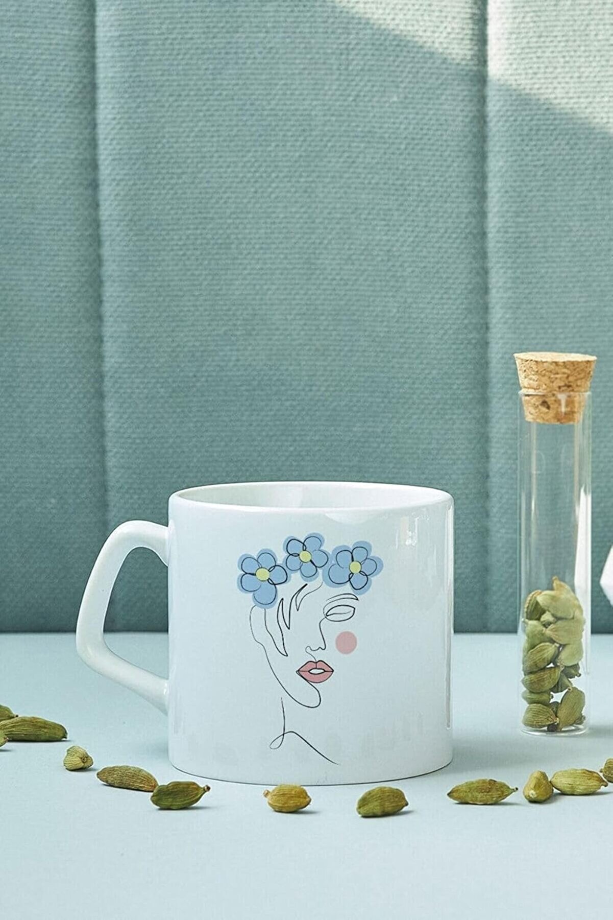 STOREMAX shopverse Art Çiçekli Kadın Tasarımlı Kahve Kupası Kupa trendflick 1014773