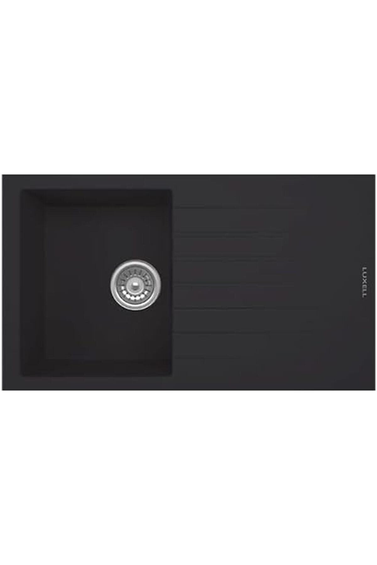 STOREMAX shopverse Lx-860 Rio Tezgah Üstü Damlalıklı Granit Eviye Siyah trendflick 1014773