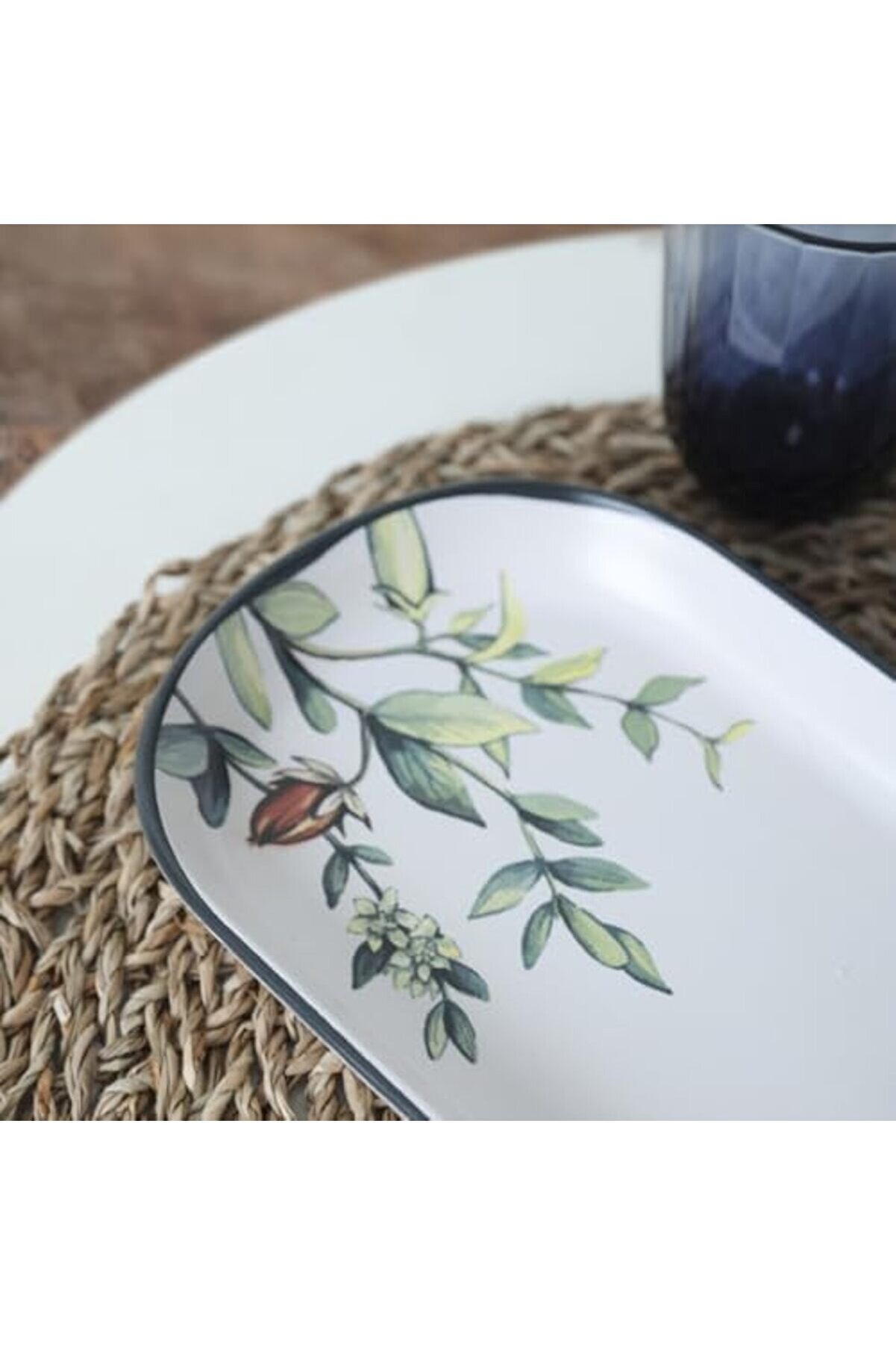 Shopverse Çi̇çek Bahçesi̇ Noyan Kayık Tabak 28 Cm 2 Adet 18941 Trendfli̇ck 1014773