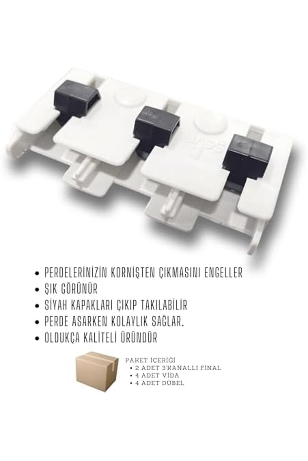 Shopverse Raylı Rayı Korni̇ş 2 Adet Trendfli̇ck 1014773