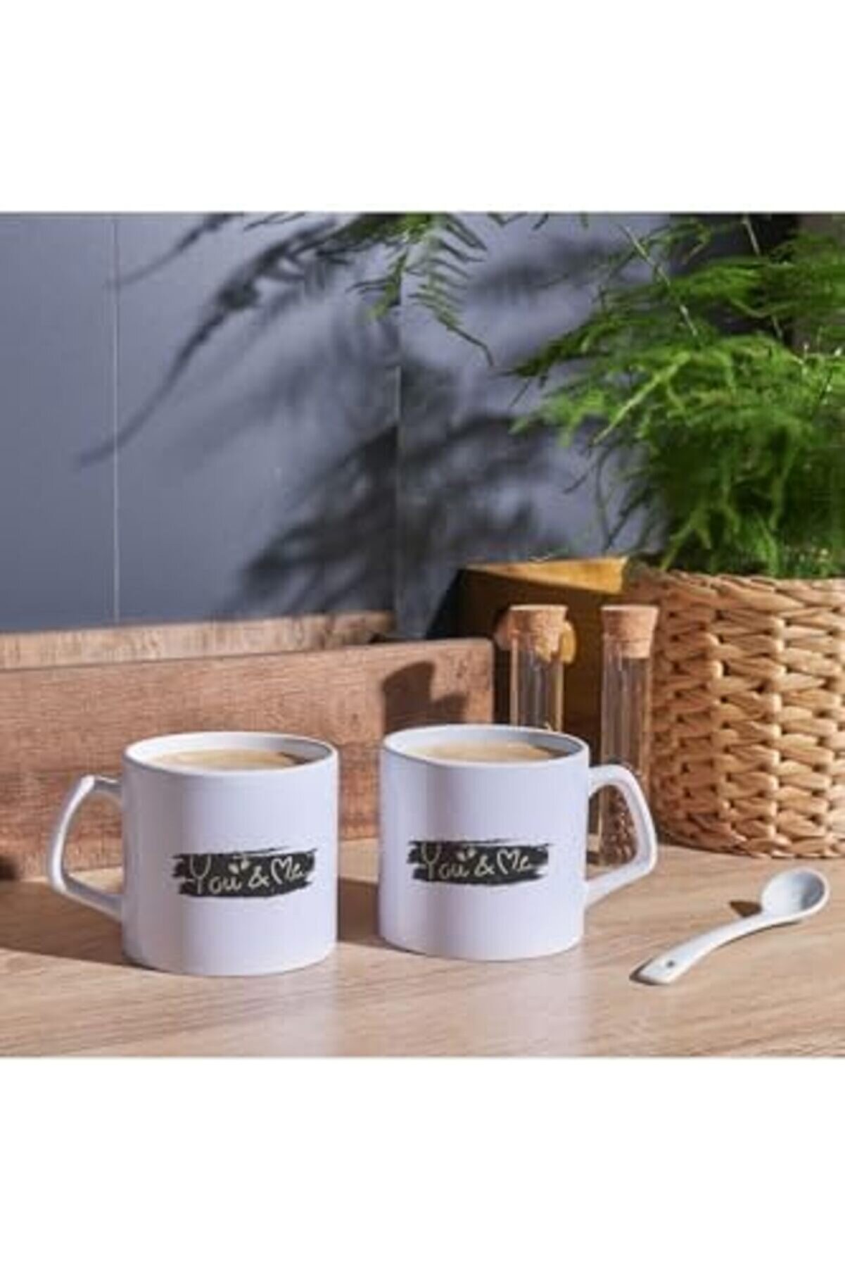 Shopverse You And Me Baskılı 2 Li̇ Sevgi̇li̇ Çay Bardağı Kahve Kupası Kupa Trendfli̇ck 1014773