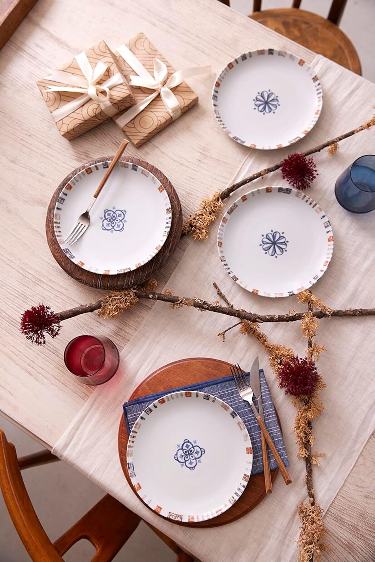 STOREMAX shopverse Lily 4 Par&ccedil;a 21 Cm Pasta Tabağı trendflick 1014773