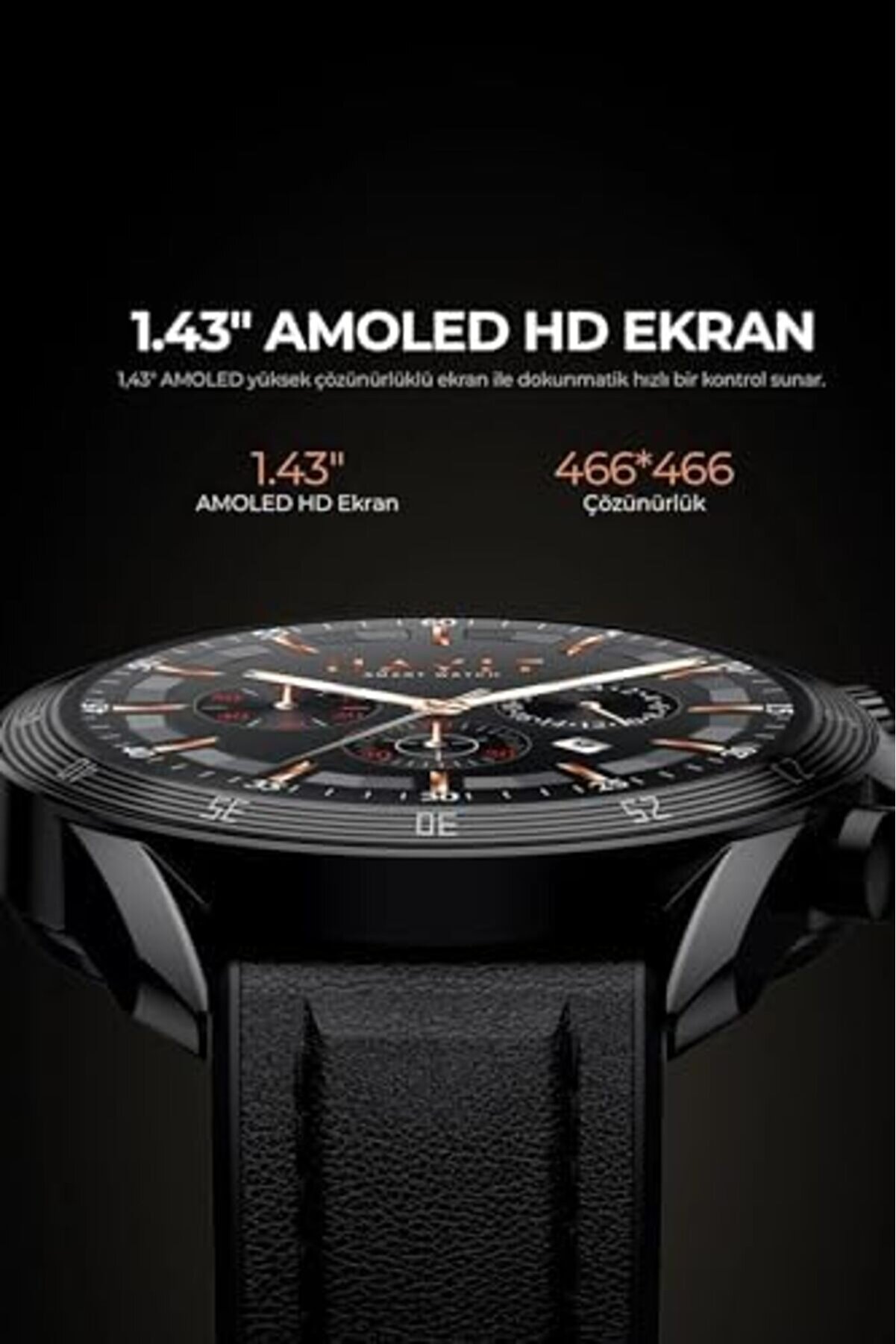 Shopverse M9030 Pro Amoled Hd 46Mm Akıllı Saat - Sesli̇ Telefon Görüşmesi̇ Si̇yah Trendfli̇ck 1014773