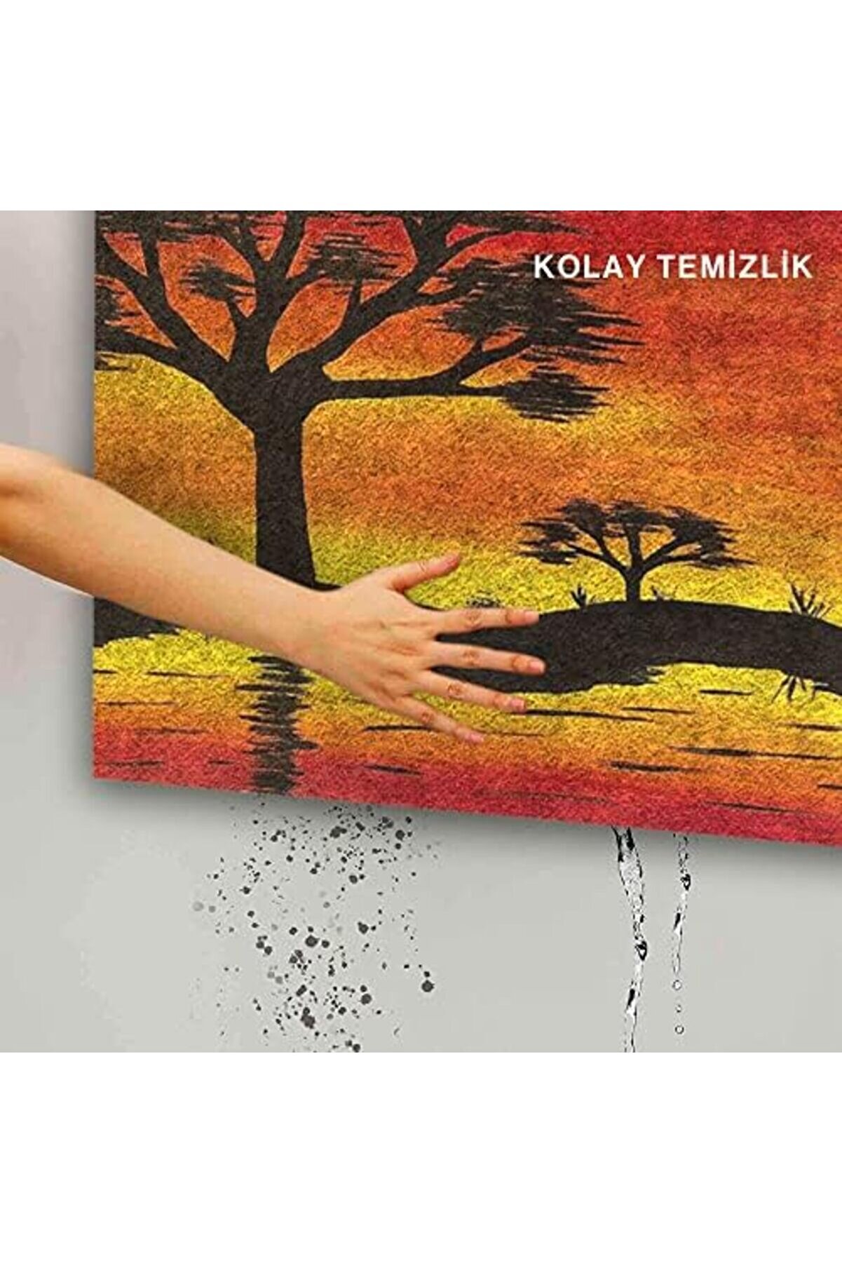 Shopverse Tasarımlı Dekorati̇f Kapı Önü Paspas, Dış Mekan/Ev İçi̇/ /Mutfak/Yatak Odası/Gi̇ri̇ş Paspaslar