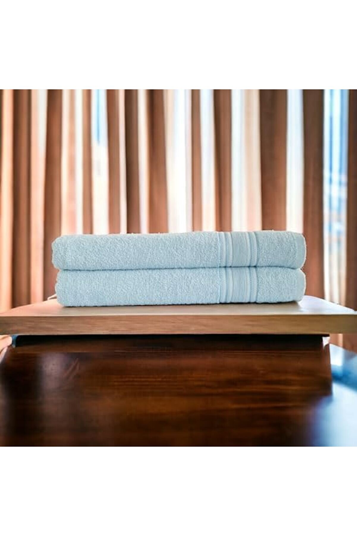 %100 Havlu Takımı Vücut Havlusu 90X140 Cm, Baş Havlusu 50X80 Cm, Ekstra Yumuşaklık (Mavi̇) 978262