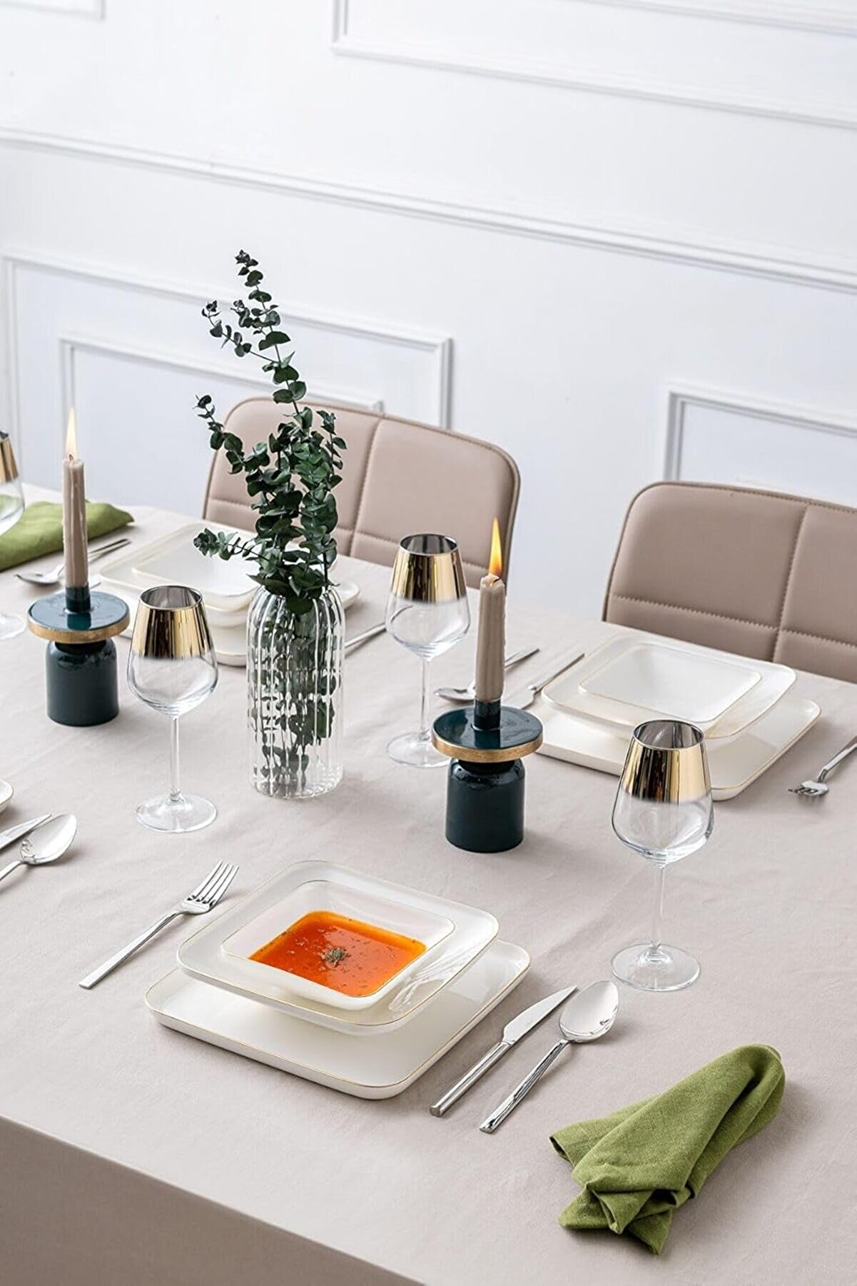 STOREMAX shopverse İstanbul Nadide 18 Parça Kare Yemek Takımı trendflick 1014773