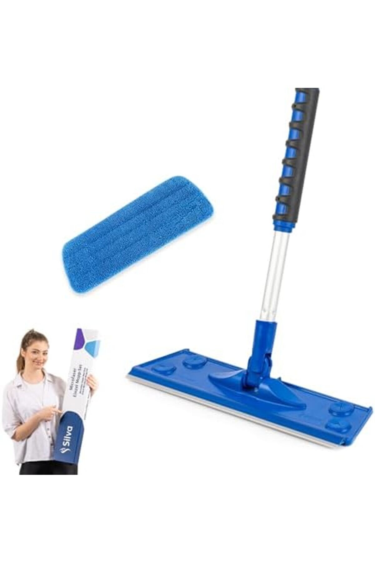 Shopverse Mi̇krofi̇ber Tekli̇ Mop Set - Duvar Trendfli̇ck 1014773