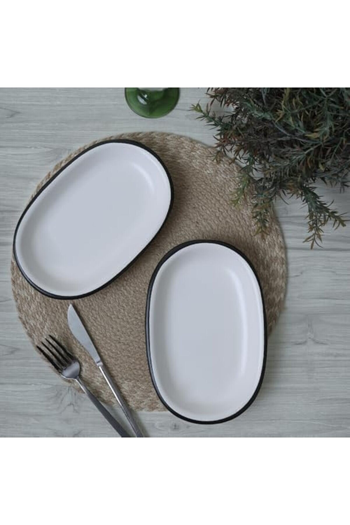 Shopverse Si̇mply Hi̇ti̇t Kayık Tabak 22 Cm 2 Adet 19985 Trendfli̇ck 1014773