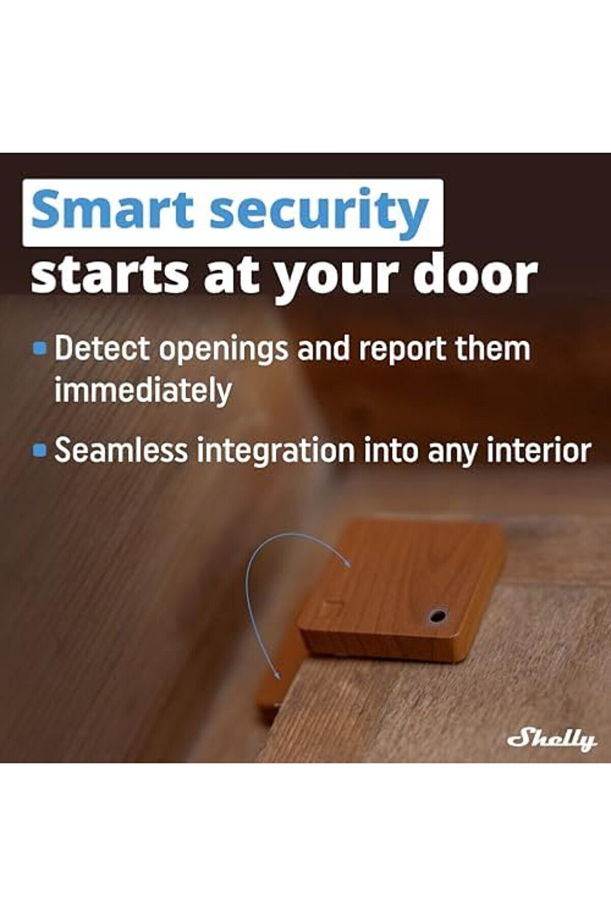 Blu /Wi̇ndow | Smart Kapı Ve Pencere Sensörü, Lüks Sensörlü | | Anında Tepki̇ | İos Uygulaması | Ağ Ge