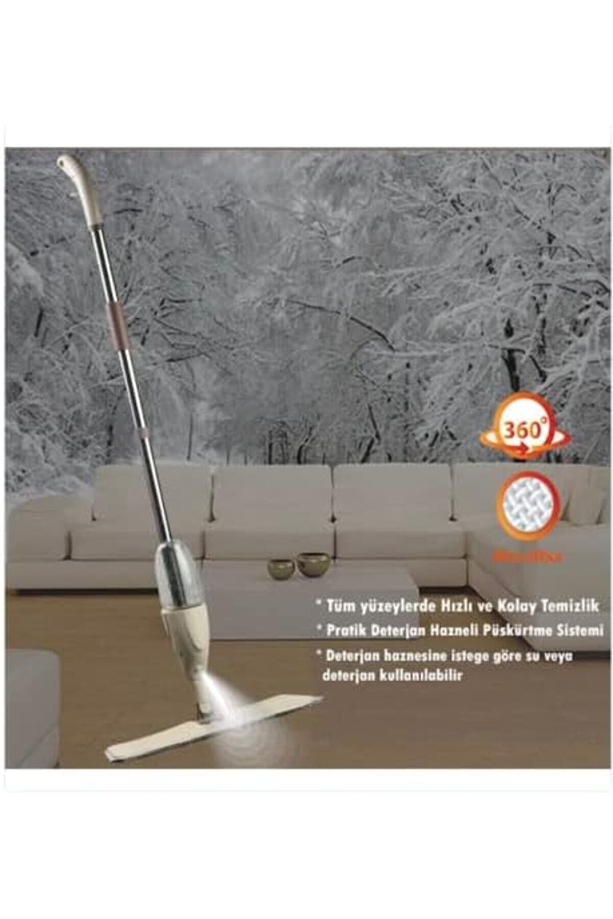 Shopverse Sprey Mop +1 Yedek Bezli̇ (Beyaz) Trendfli̇ck 1014773