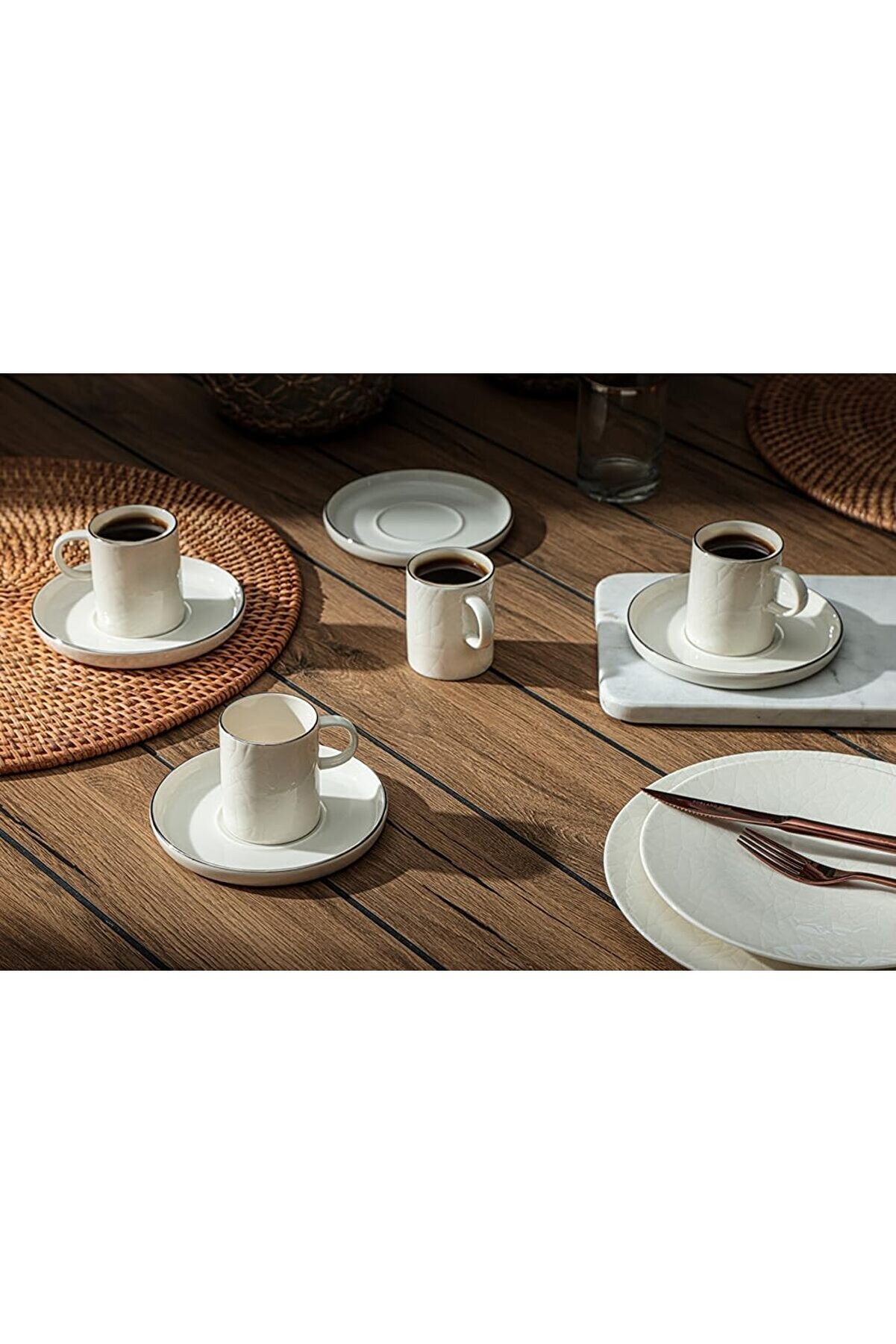 STOREMAX shopverse Illusion Platin 4 Kişilik Kahve Takımı 90cc trendflick 1014773