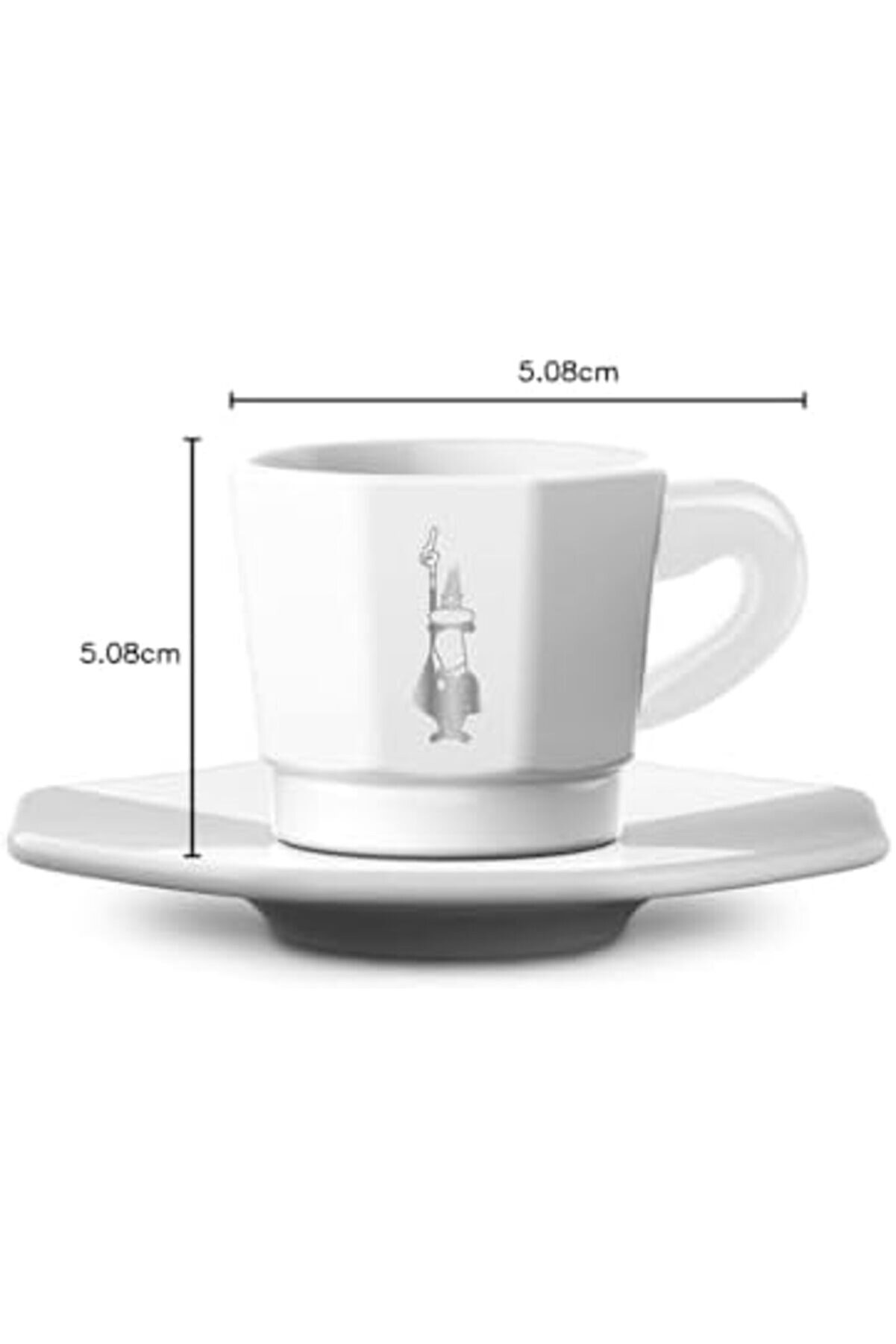 Shopverse - 4 Lü Espresso Fi̇ncan Seti̇ - Seki̇zgen Tasarım - Beyaz Renk - Trendfli̇ck 1014773