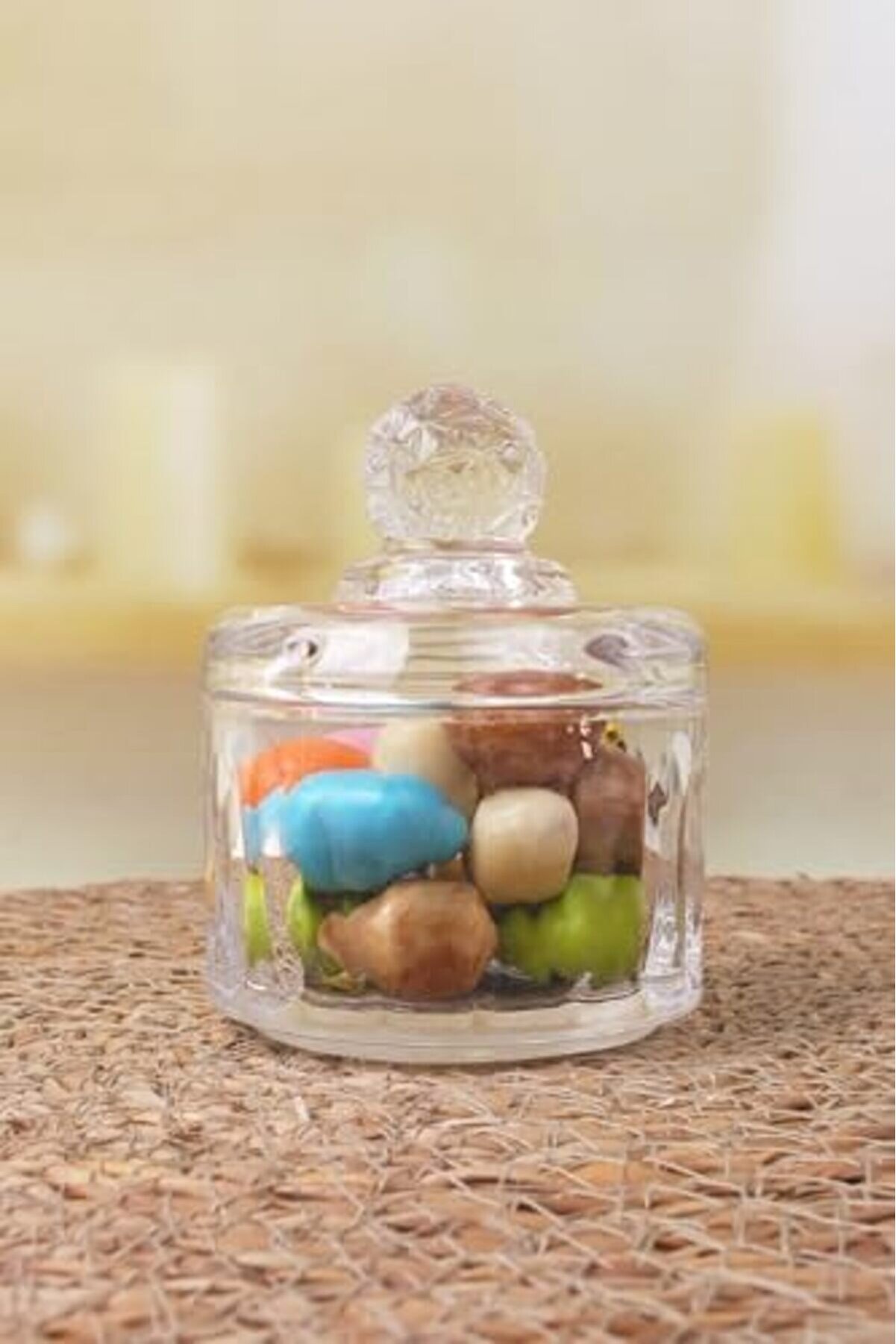 Shopverse L&uuml;x Mi̇ni̇ Cam Şekerli̇k & Cam, Kesme Cam L&uuml;x Şekerli̇k 7.5Cm*9.2Cm - 06644 Trendfli̇ck 1014773