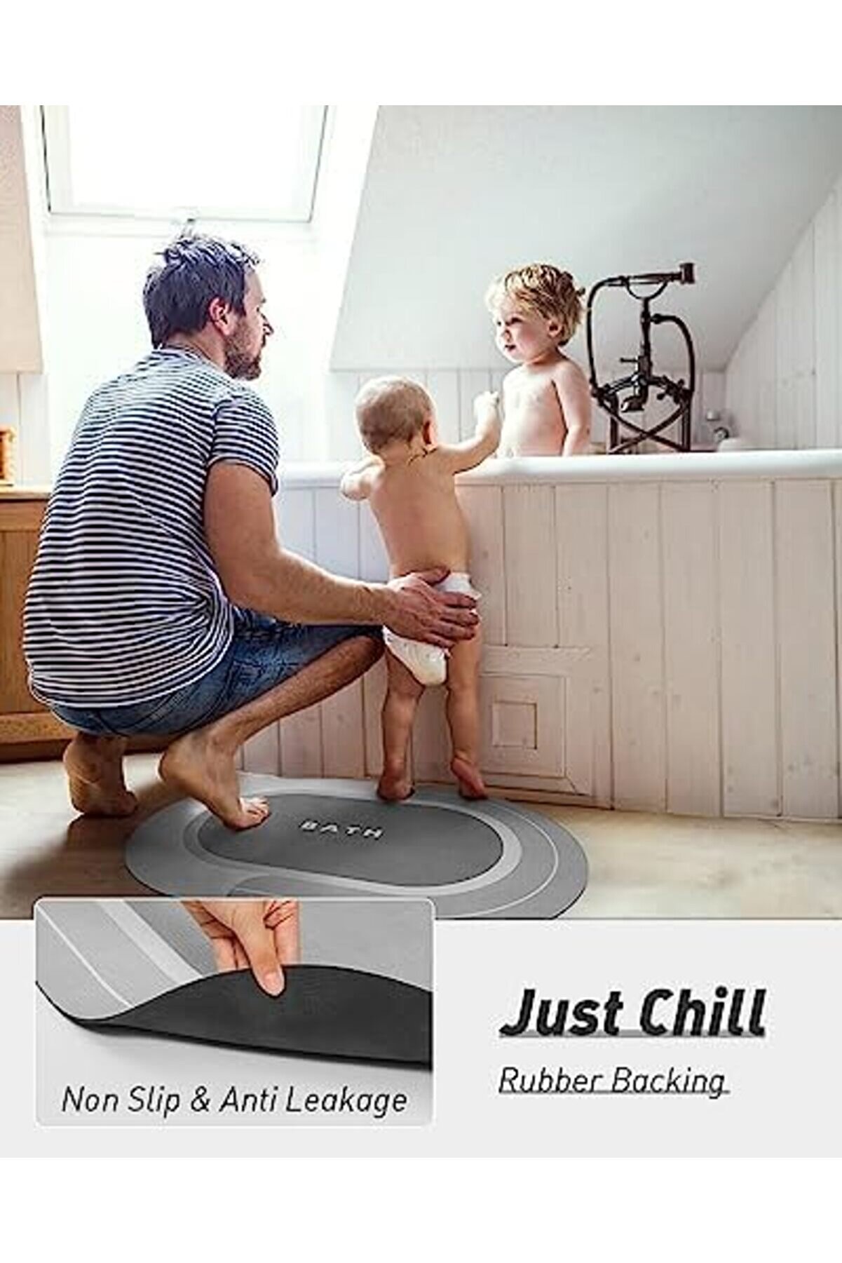 Shopverse Paspası - Emi̇ci̇ Kaymaz Hızlı Kuruyan Lekeye Dayanıklı Halı - Dış Mekan K&uuml;vet Duş Odası İ&ccedil;i̇