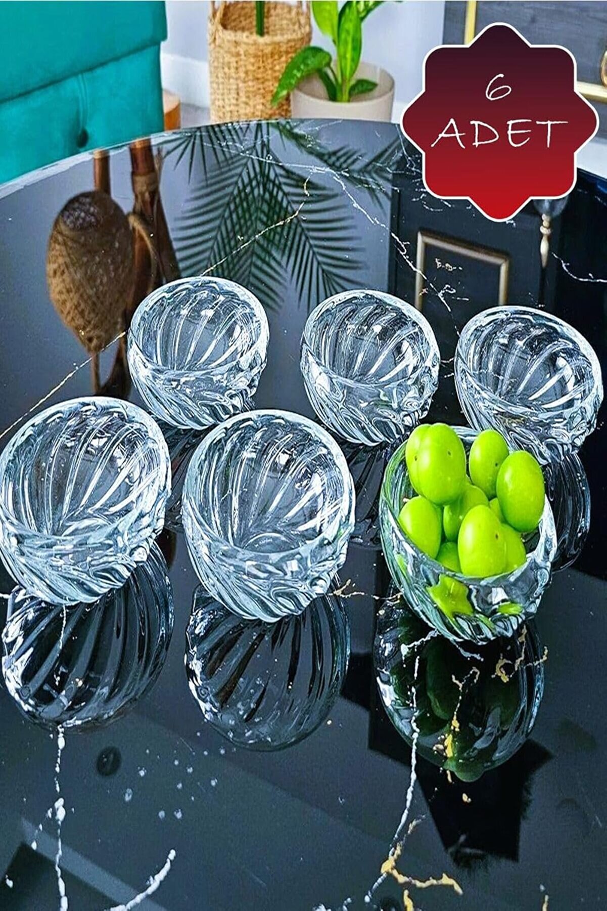 STOREMAX shopverse Life 6 lı Cam, Sosluk, Reçellik, Sunumluk Kase MIT1174 trendflick 1014773