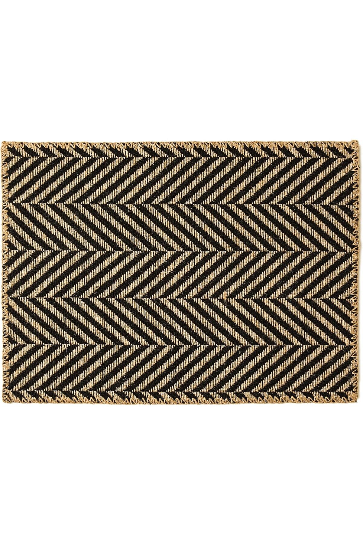 STOREMAX shopverse Textile Siyah Renk Jüt Paspas 50 x 70 cm trendflick 1014773