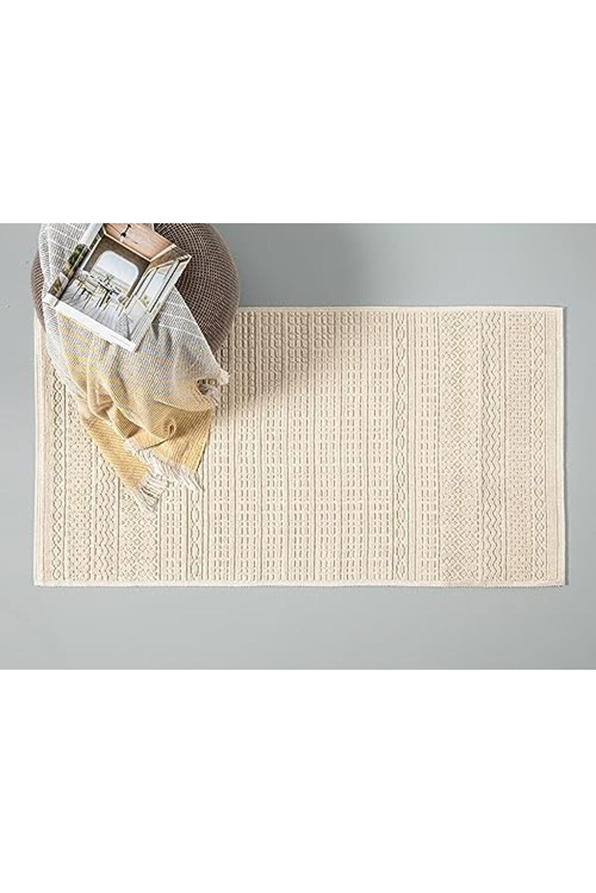 Shopverse Thore Pamuklu Kılım 80X150 Cm Krem Trendfli̇ck 1014773