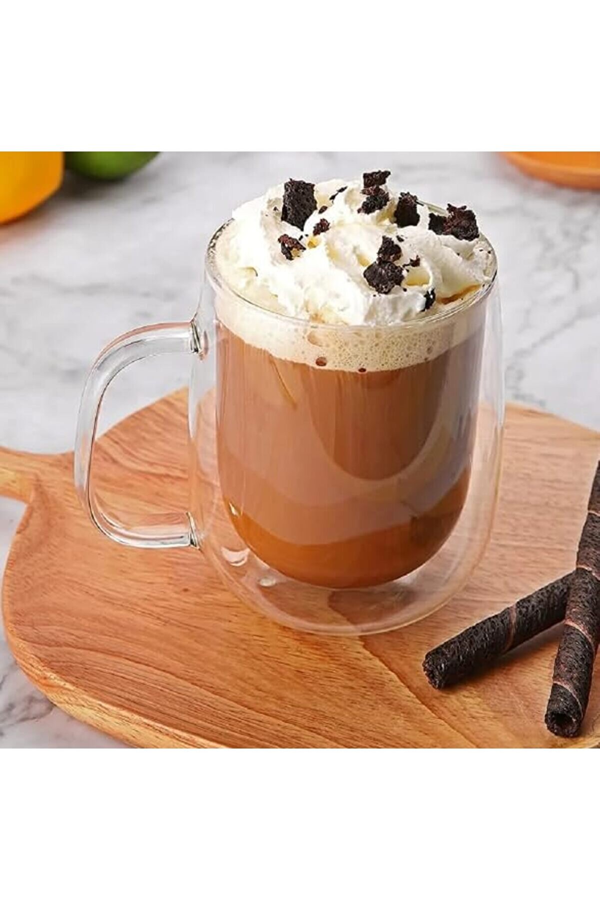 STOREMAX shopverse Cidarlı Kulplu Kahve Kupası (Borosilikat) trendflick 1014773