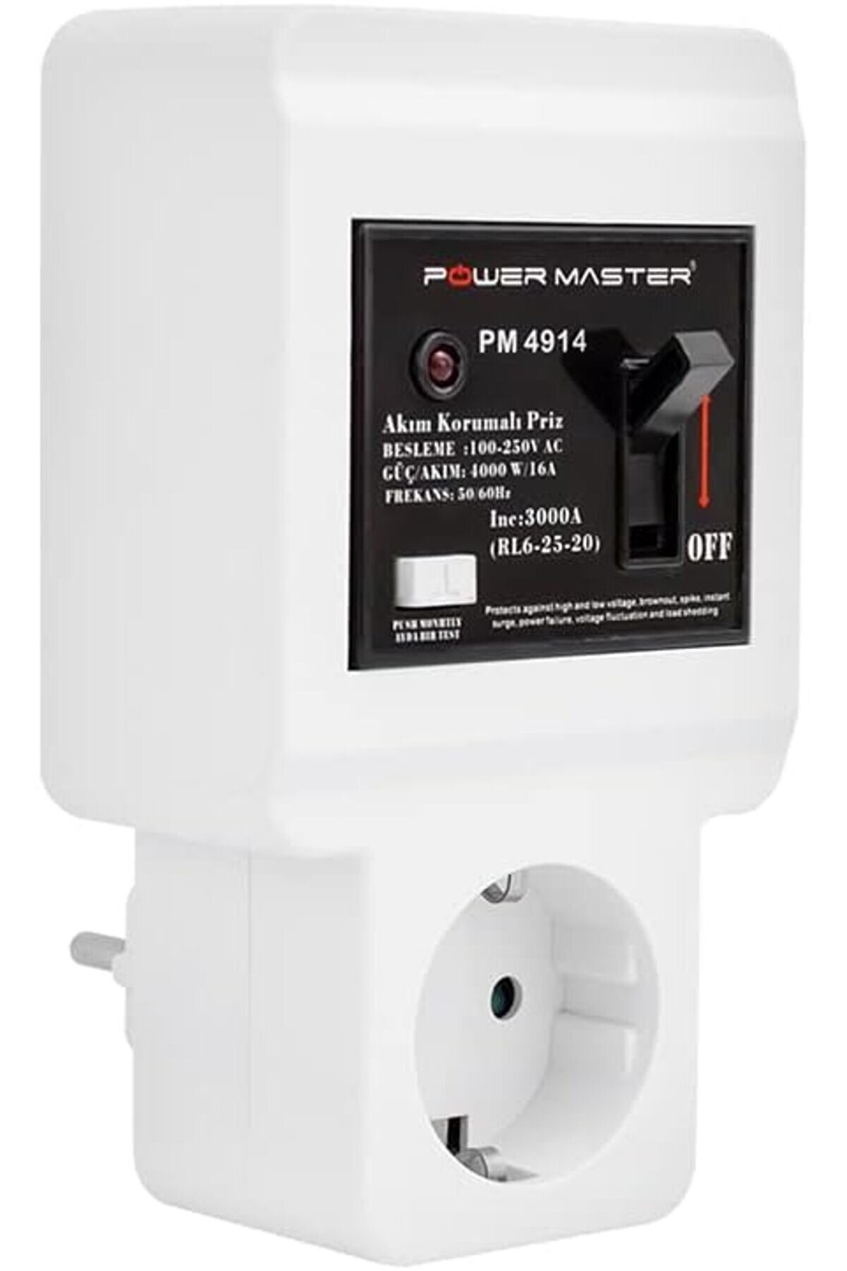 STOREMAX shopverse VOLT 16 AMPER TEKLİ AKIM KORUMALI SİGORTALI PRİZ trendflick 1014773
