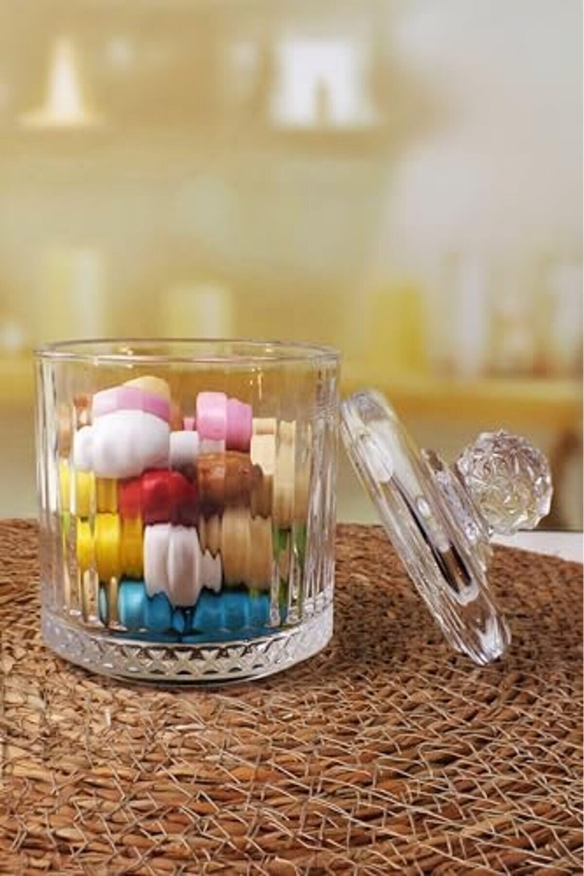 Shopverse L&uuml;x B&uuml;y&uuml;k Cam Şekerli̇k & Cam, Kesme Cam L&uuml;x Şekerli̇k 13Cm*7.8Cm - 06638 Trendfli̇ck 1014773