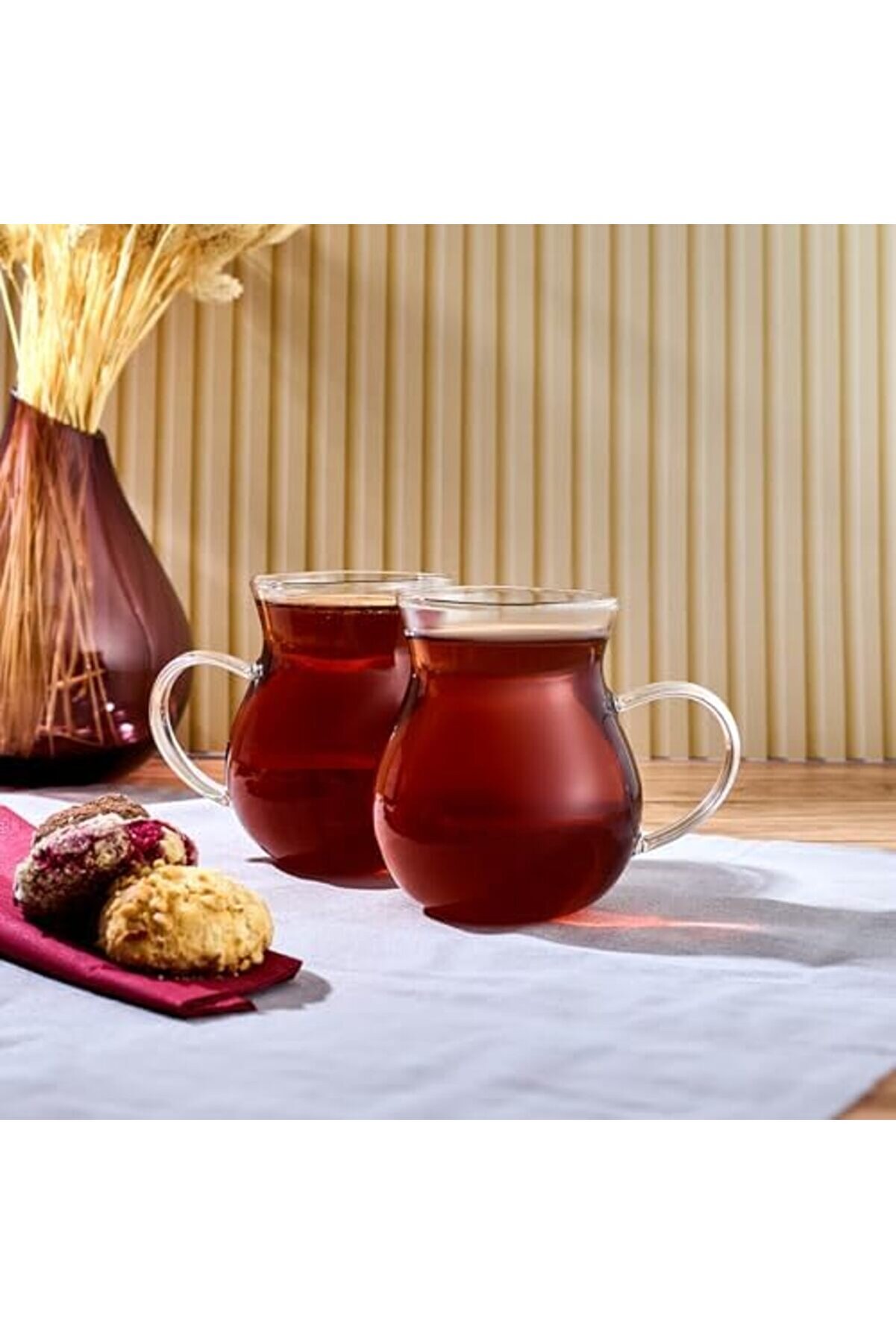 Shopverse Ala 2’Li̇ Cam Kupa 350 Ml Trendfli̇ck 1014773