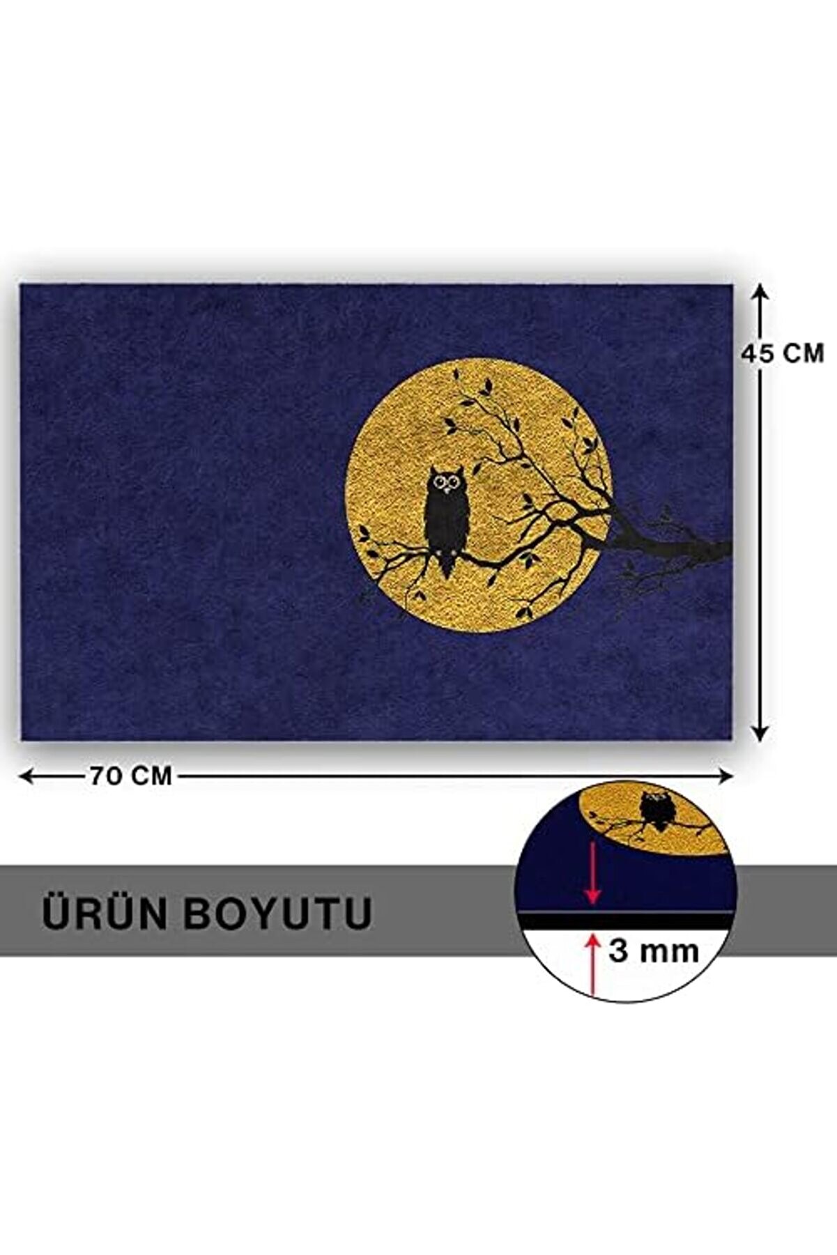 Shopverse Tasarımlı Dekorati̇f Kapı Önü Paspas, Dış Mekan/Ev İçi̇/ /Mutfak/Yatak Odası/Gi̇ri̇ş Paspaslar