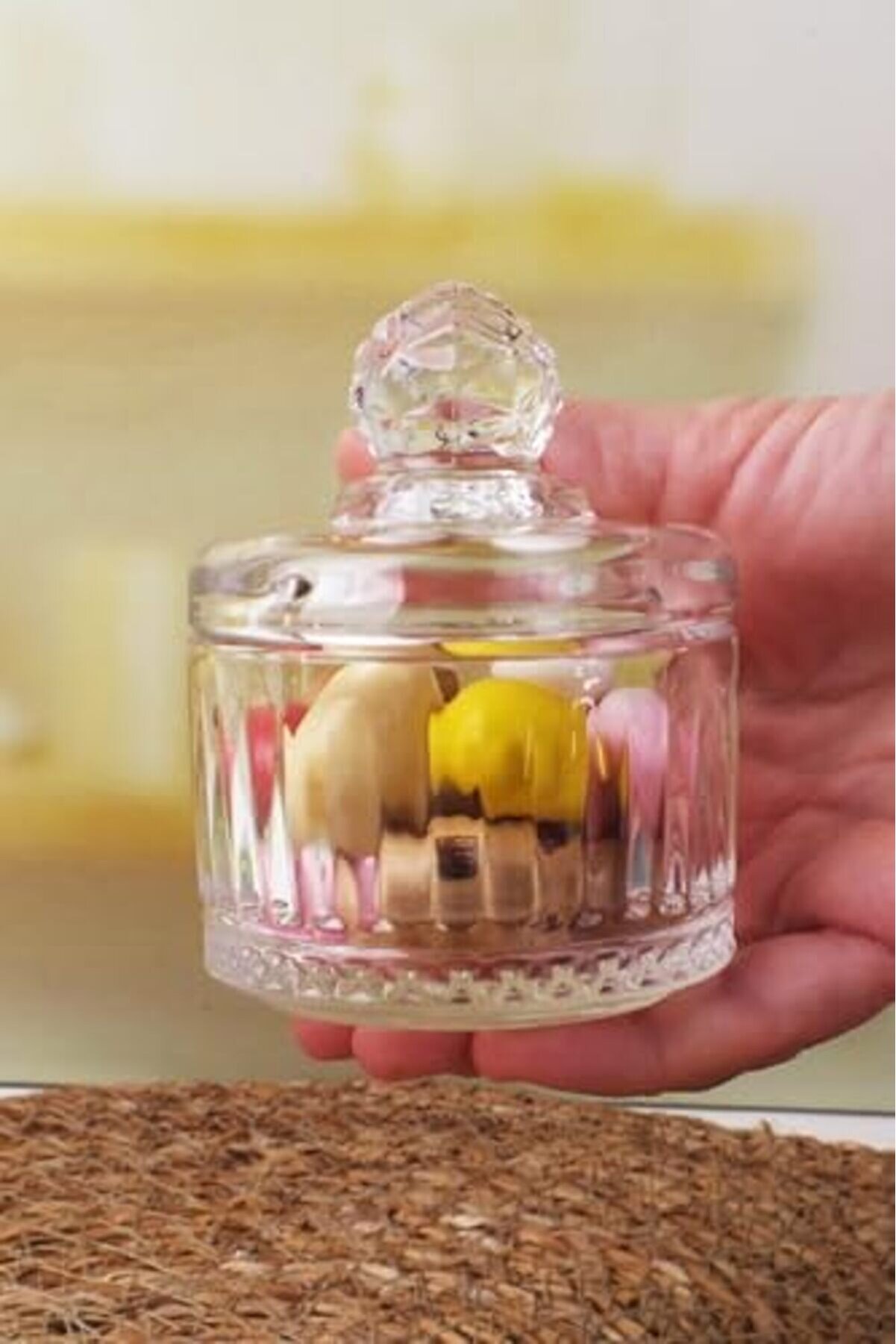 Shopverse L&uuml;x Mi̇ni̇ Cam Şekerli̇k & Cam, Kesme Cam L&uuml;x Şekerli̇k 7.5Cm*9.2Cm - 06642 Trendfli̇ck 1014773