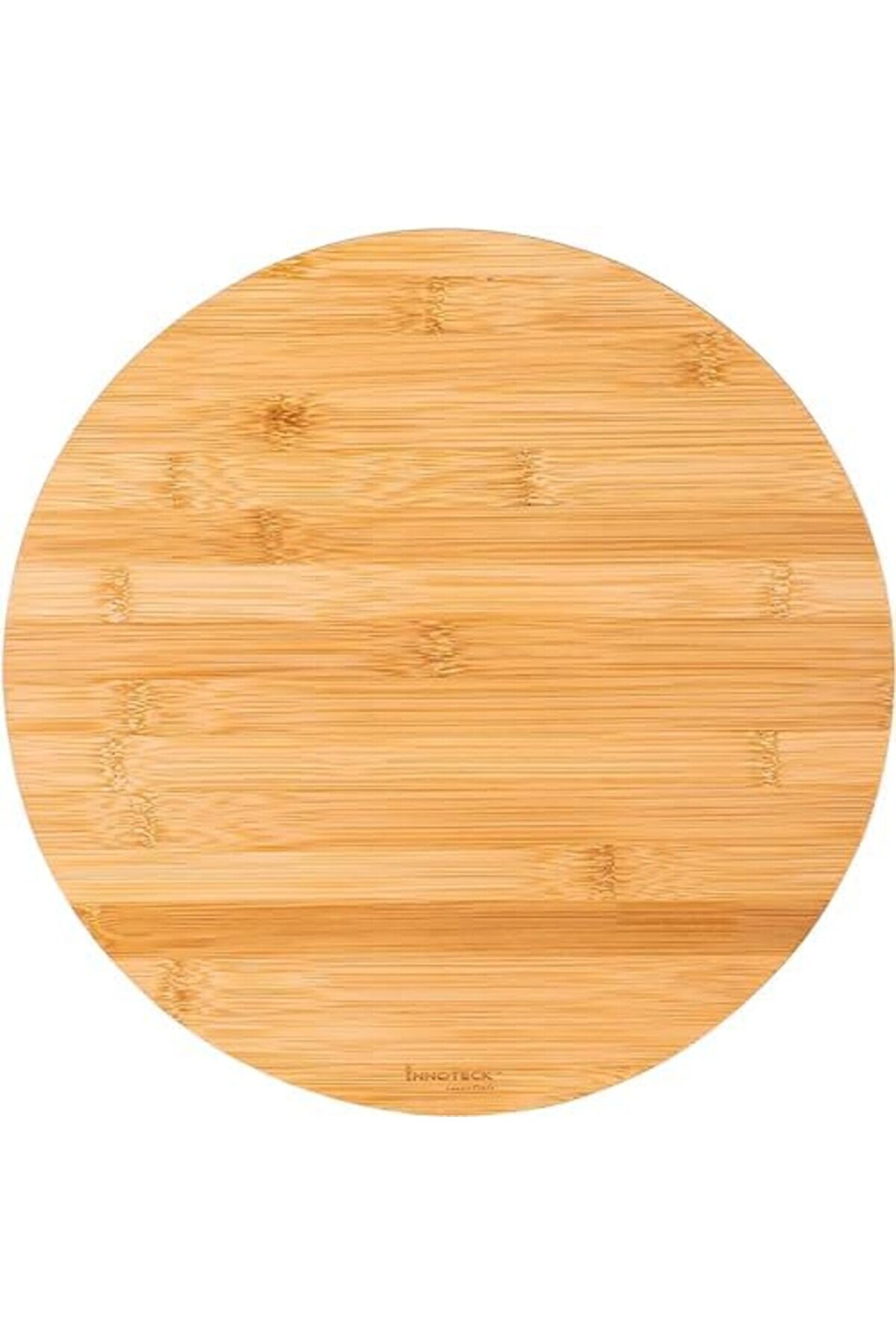 Shopverse 36Cm D&ouml;nerli̇ Bambu Yuvarlak Pi̇zza Ve Sunum Tepsi̇si̇, 360 Derece D&ouml;nebi̇len Kahvaltı Sunum, P