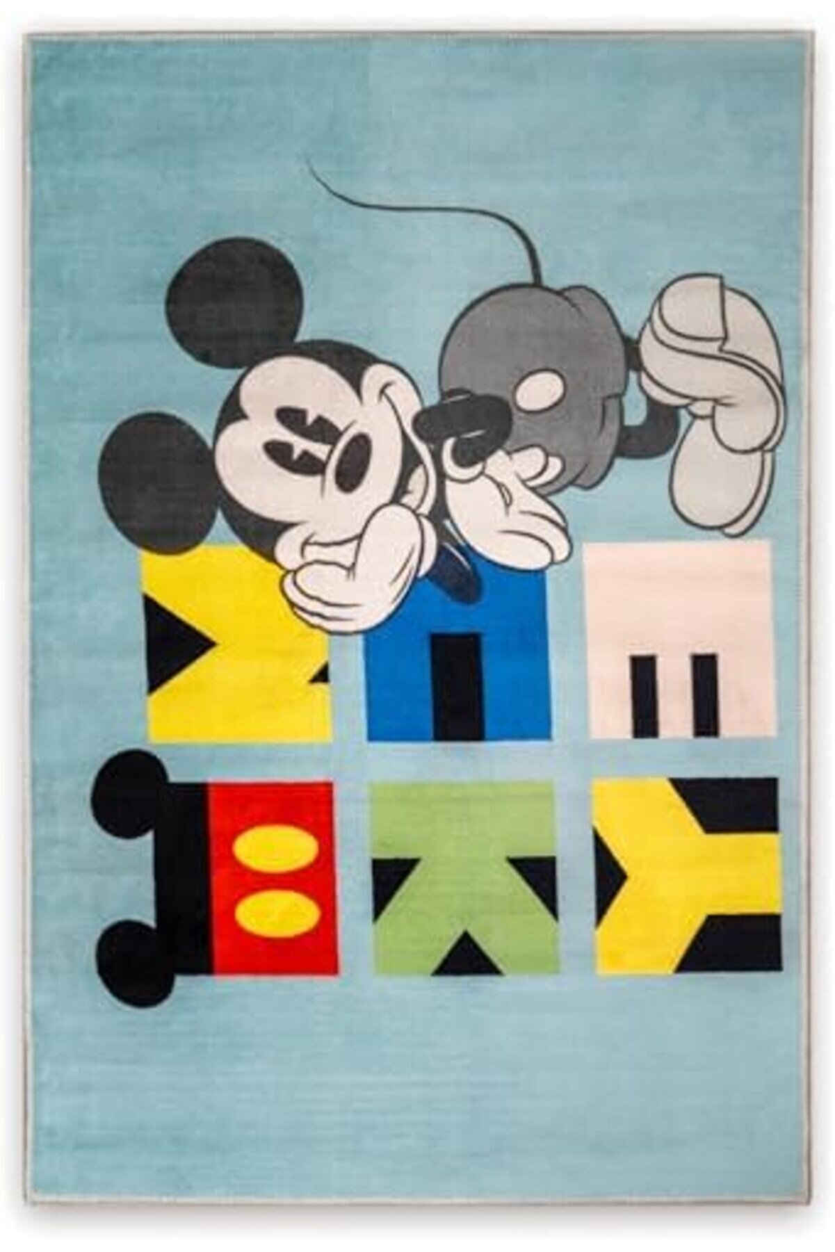 Shopverse Mouse Li̇sanslı Karakter Baskılı%100 Halı, Çok Renkli̇, 80X120 Cm Trendfli̇ck 1014773