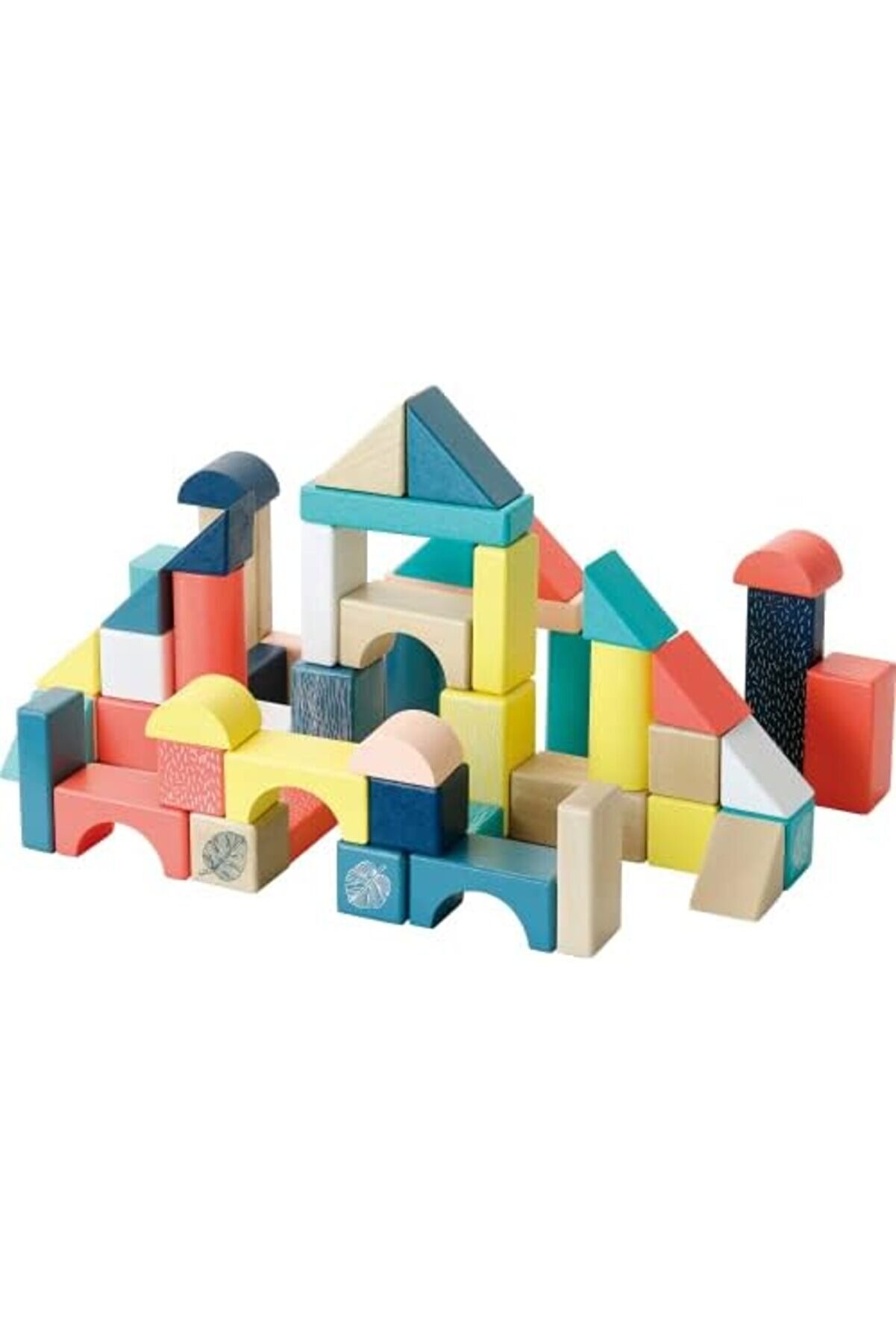 Shopverse 54 Parça Ahşap Bloklar Trendfli̇ck 1014773