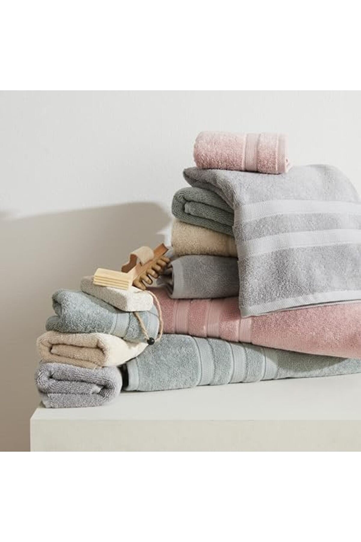 Shopverse Düz Bej%100 Pamuk Havlu 50X90 Cm Trendfli̇ck 1014773