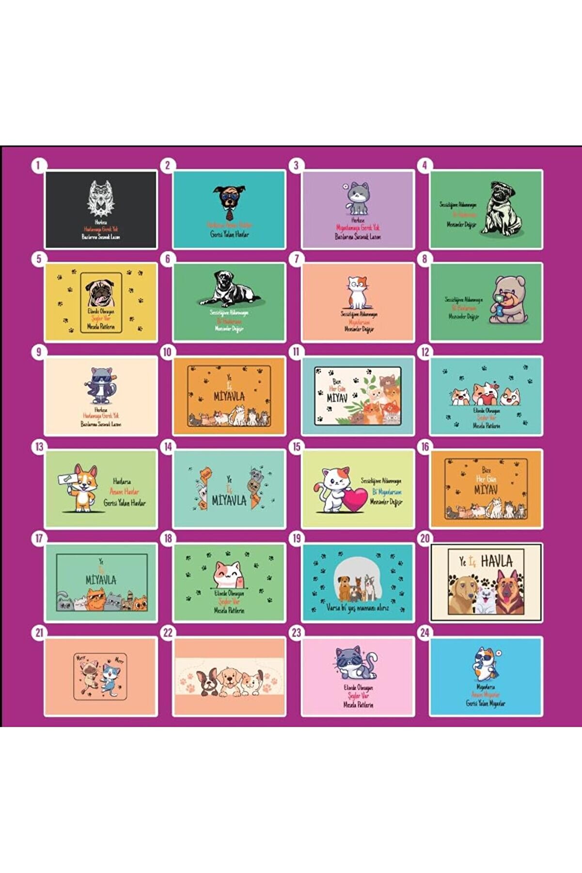 Shopverse Kari̇katürlü Yeni̇ Nesi̇l Paspas - Bi̇r Mi̇yavlarsam Trendfli̇ck 1014773