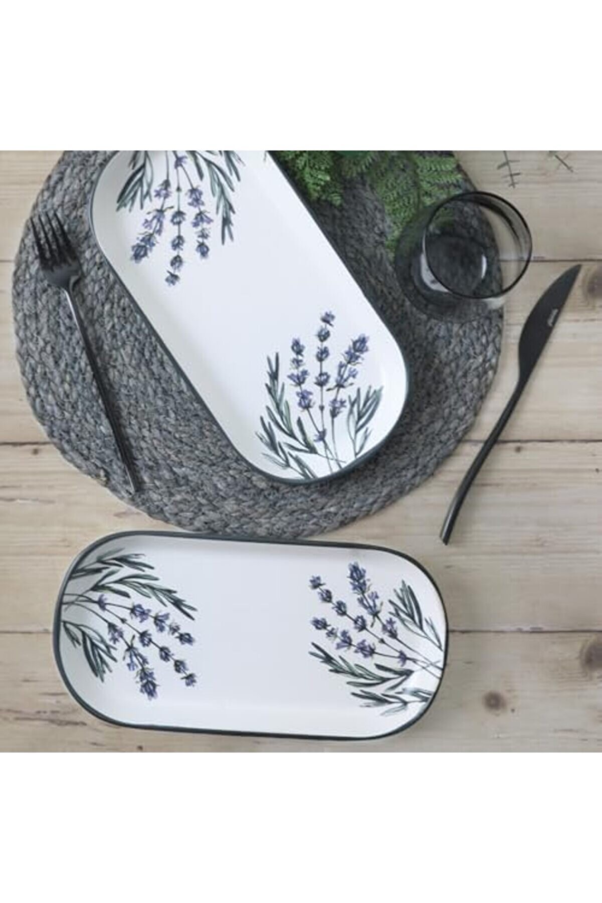 Shopverse Çi̇çek Bahçesi̇ Noyan Kayık Tabak 28 Cm 2 Adet 18940 Trendfli̇ck 1014773