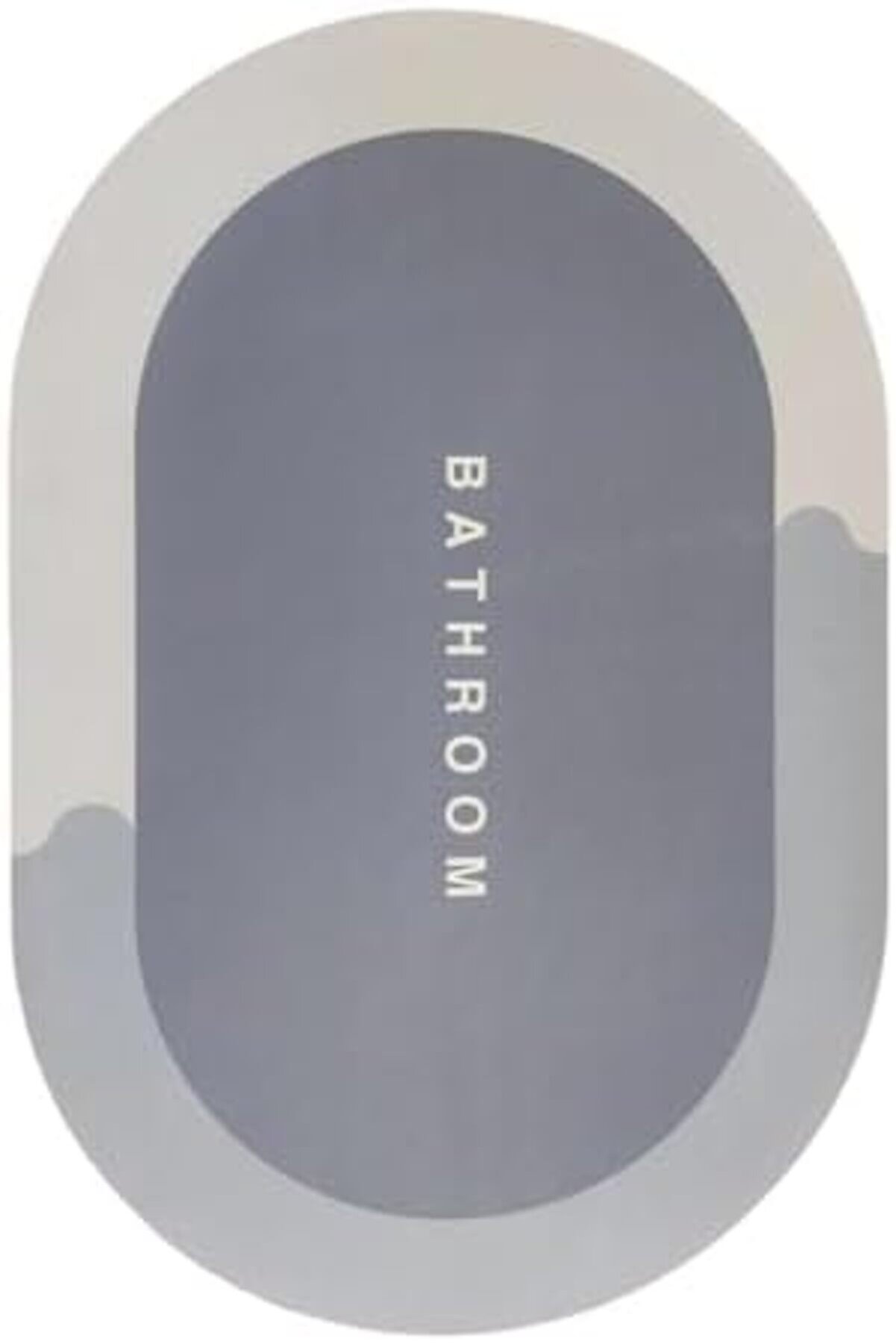 Shopverse Krem Oval Si̇hi̇rli̇ Su Emi̇ci̇ Paspası Kaymaz Tabanlı Abdest Paspası 3 Mm 38X58 Trendfli̇ck 101