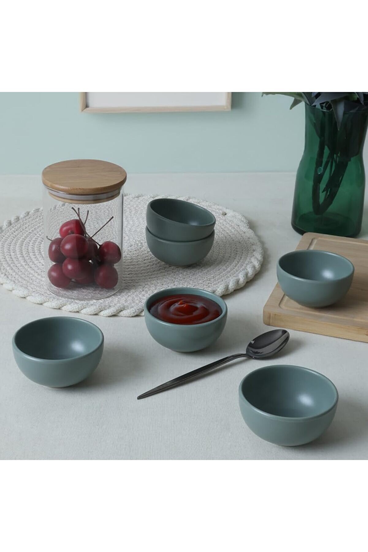 STOREMAX shopverse Mat Yeşil Bulut Mini Çerezlik/Sosluk 8 Cm 6 Adet 322 trendflick 1014773