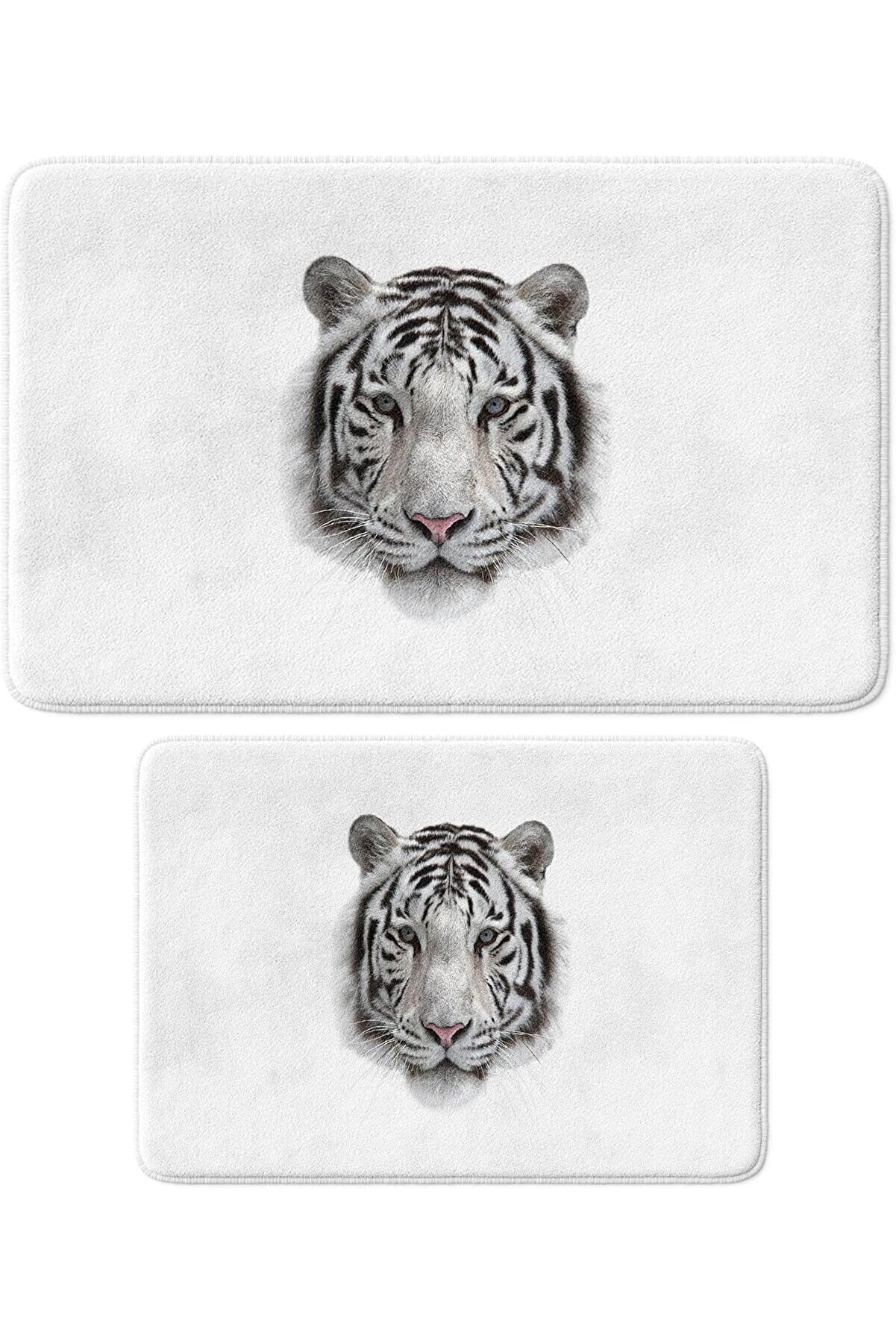 STOREMAX shopverse Sevimli Tasarımlı Mikrofiber Paspası, Kaymaz Taban, Yıkanabilir (148_BPSM, 2'li Takım