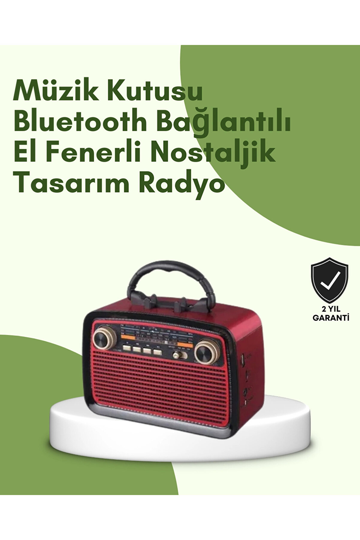 gizmurstore Kablosuz Bluetooth Hoparlör – Yüksek Ses Kalitesi, Uzun Pil Ömrü, FM ve AM Radyo Fonksiyonu