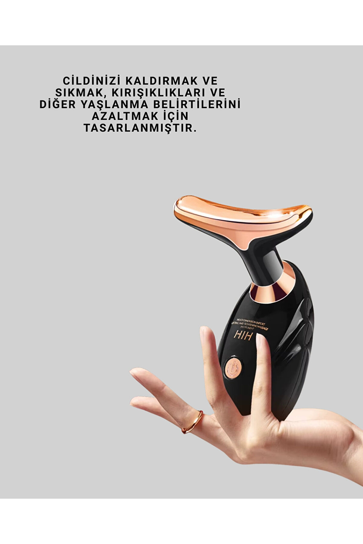 Şarjlı Yüz Masaj Aleti̇ – Gözenek Sıkılaştırıcı & Ci̇lt Yeni̇leyi̇ci̇ Etki̇