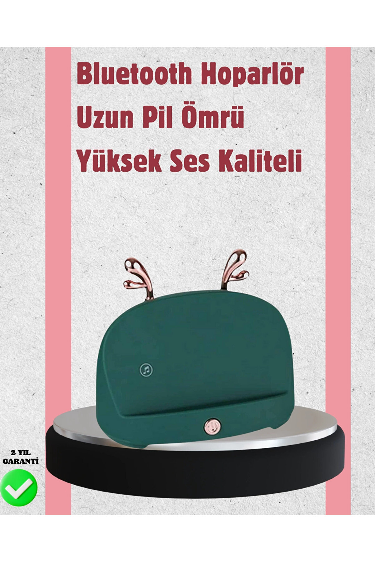 gizmurstore Taşınabilir Kablosuz Telefon Tutucu ve Bluetooth Hoparlör – Kompakt Tasarım, Üstün Ses