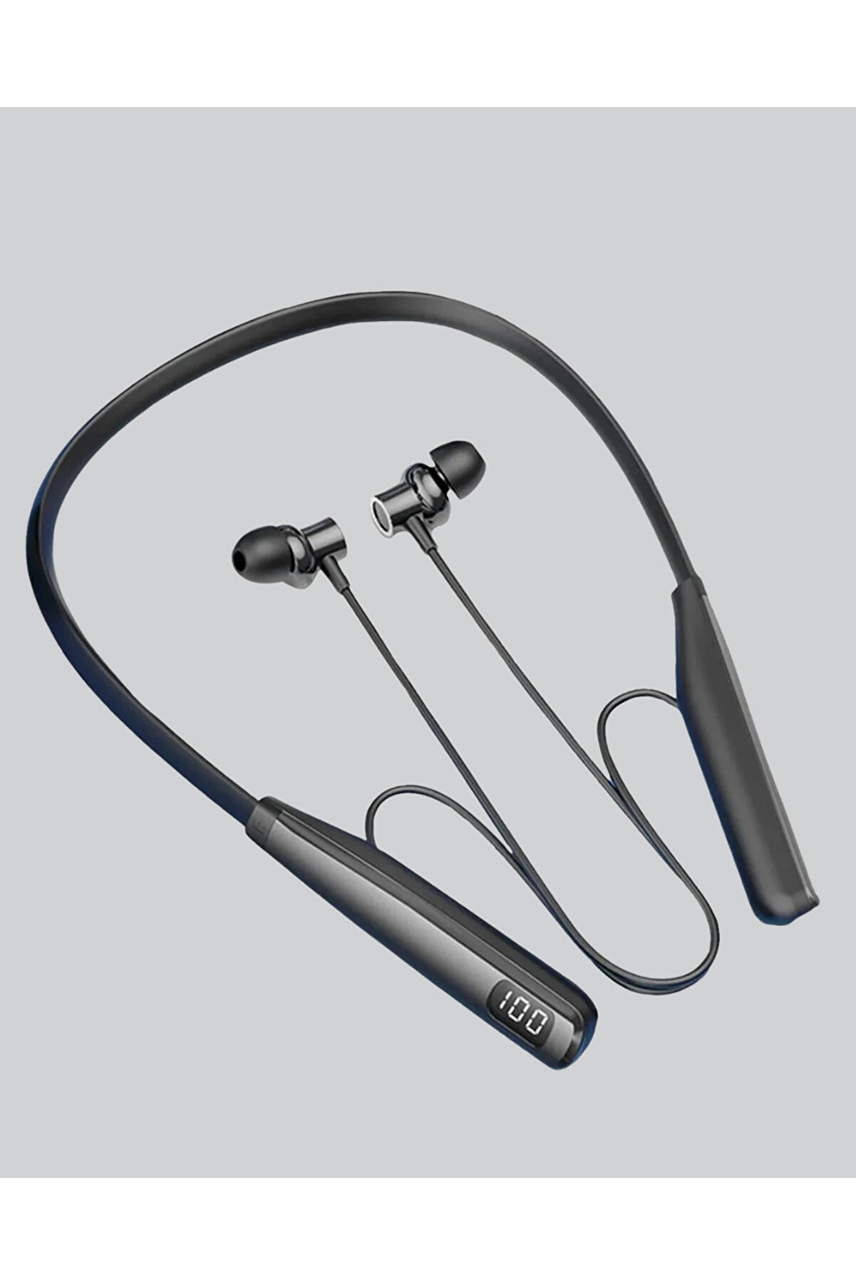 Boyun Askılı Kablosuz Bluetooth Kulaklık – Akti̇f Gürültü Önleme, Lcd Ekranlı