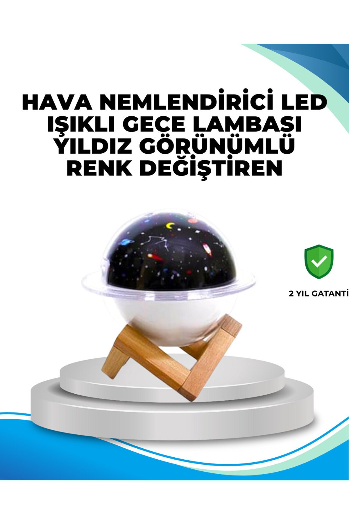 bi seyyar Gece lambası özellikli taşınabilir nemlendirici ve aromaterapi cihazı USB girişli