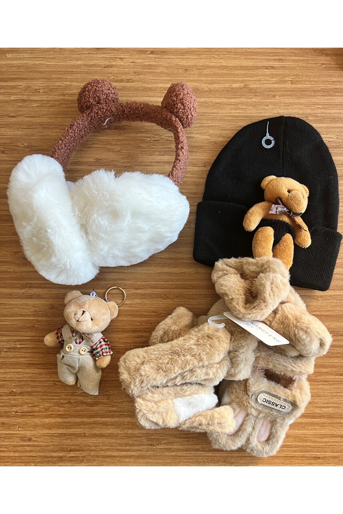 Ai̇rbrush Tattoo Bere Eldi̇ven Kulaklık Peluş Anahtarlık Paketi̇ 10-15 Yaş Grubu