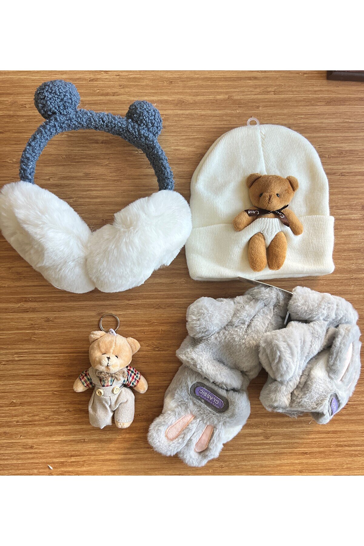 Ai̇rbrush Tattoo Eldi̇ven Bere Kulaklık Peluş Anahtarlık Paketi̇ 10-15 Yaş Grubu